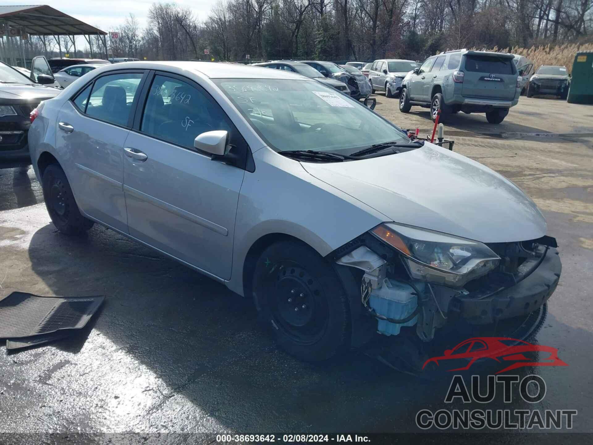 TOYOTA COROLLA 2016 - 2T1BURHE5GC727877