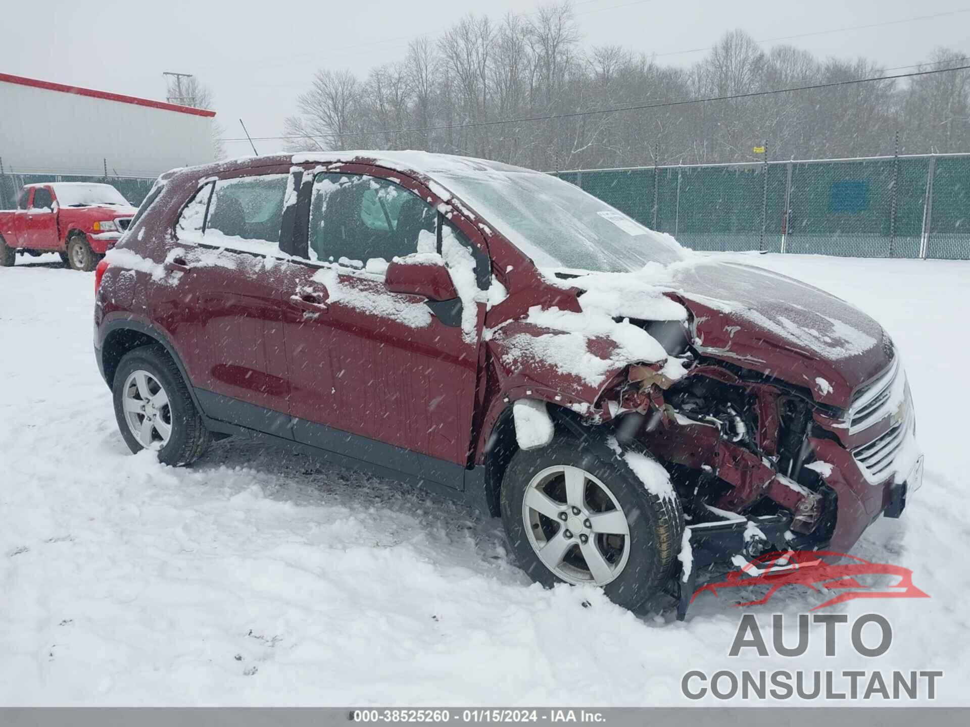 CHEVROLET TRAX 2016 - 3GNCJNSBXGL265776