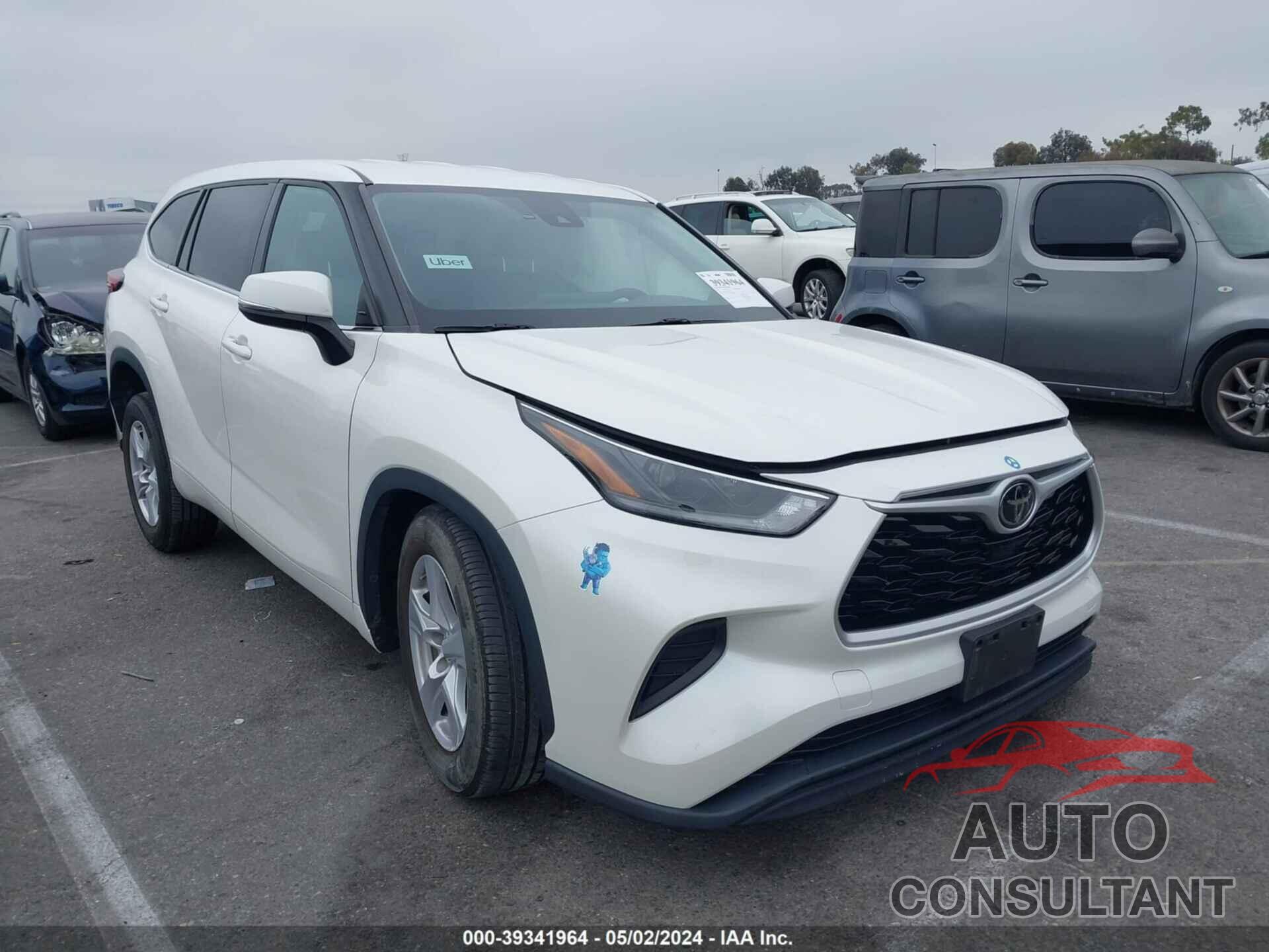 TOYOTA HIGHLANDER 2021 - 5TDCZRAH7MS524227