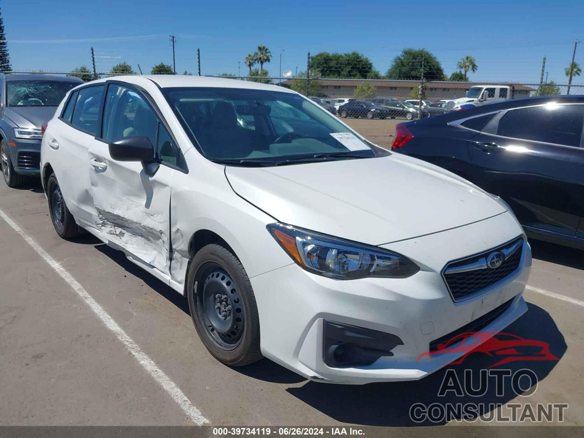 SUBARU IMPREZA 2017 - 4S3GTAA62H3734454