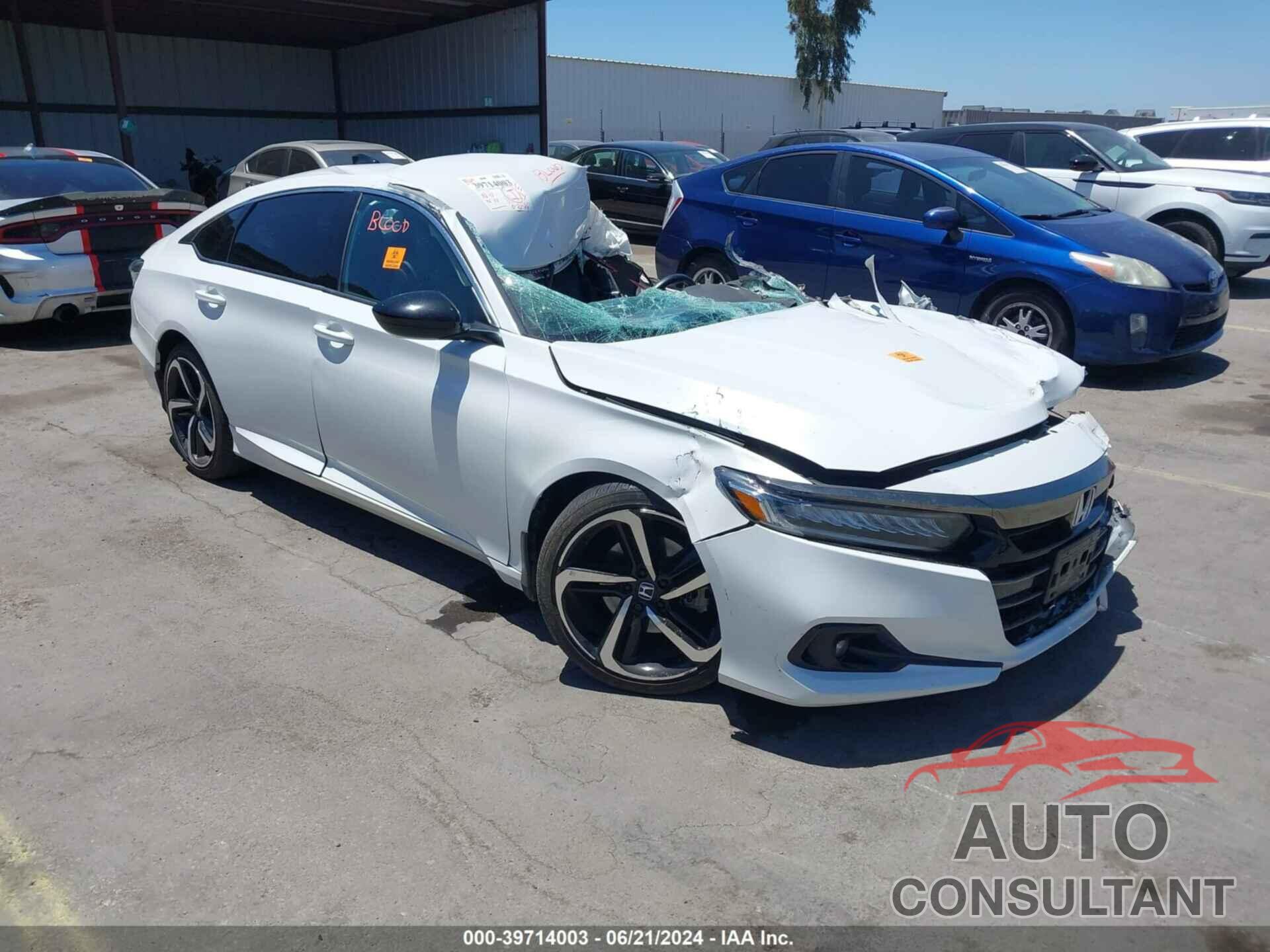 HONDA ACCORD 2021 - 1HGCV1F37MA109854