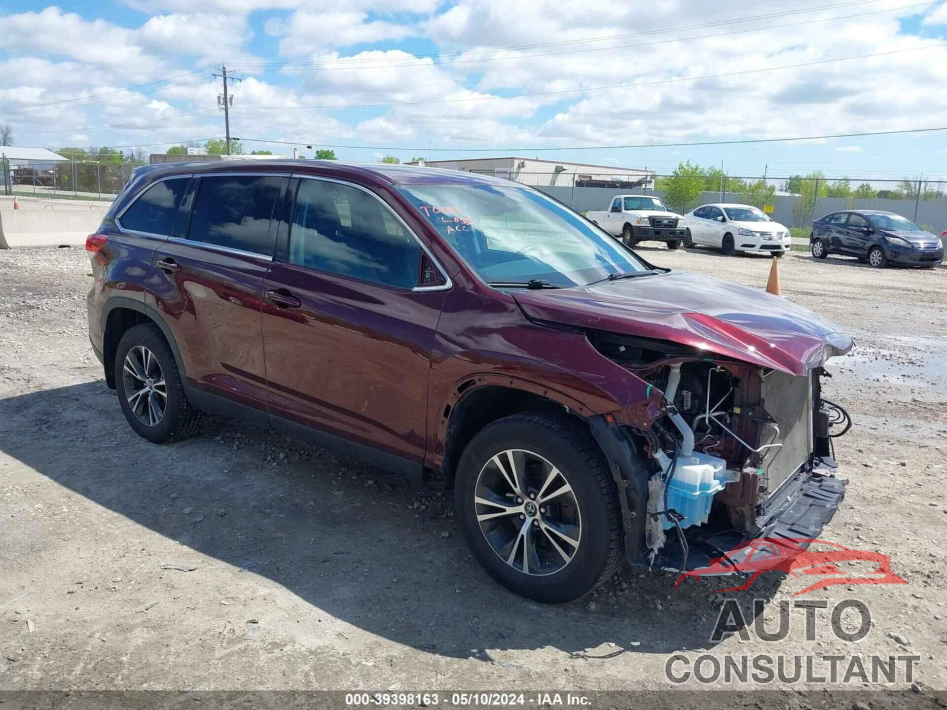 TOYOTA HIGHLANDER 2019 - 5TDBZRFH7KS963106