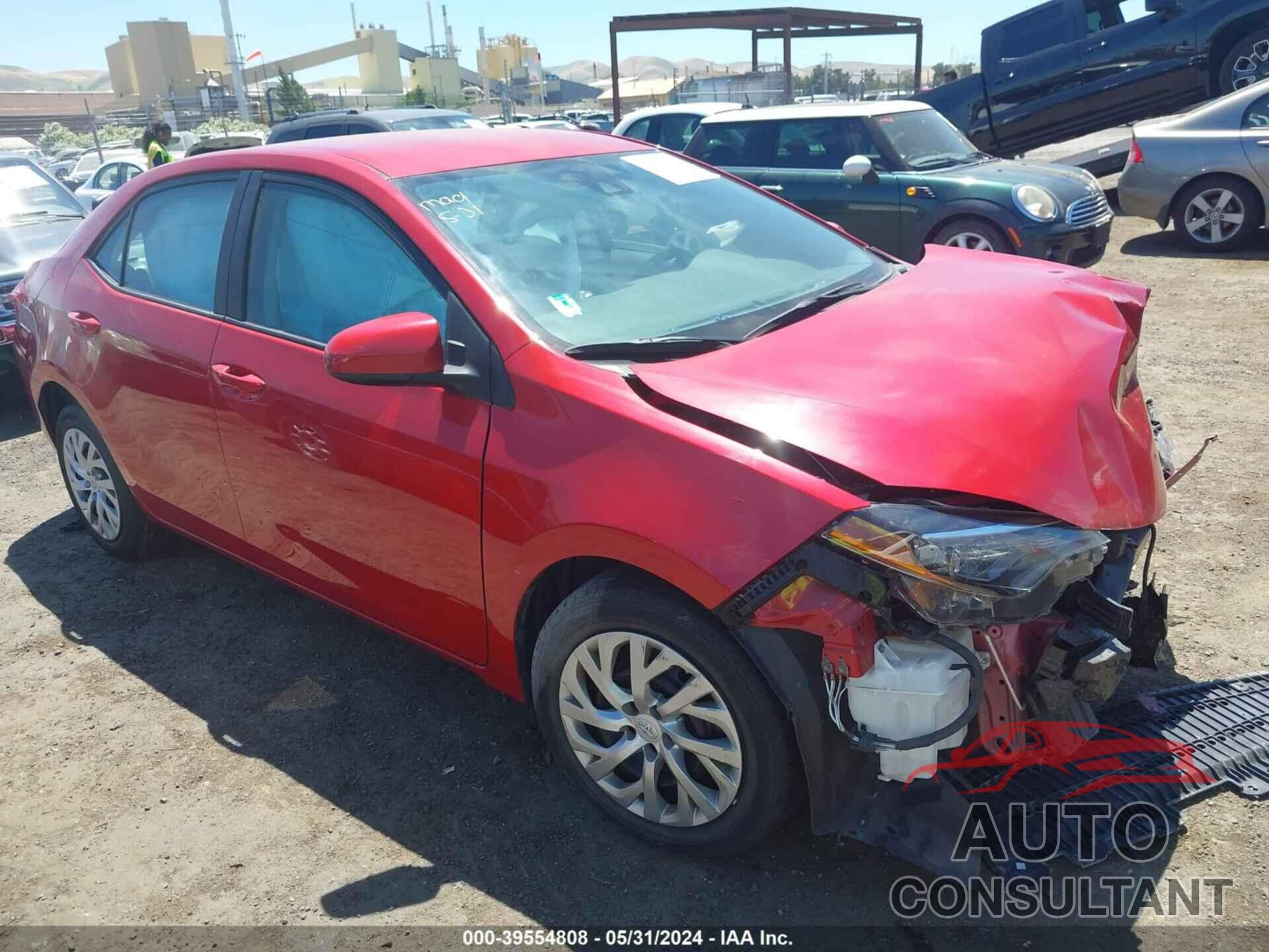 TOYOTA COROLLA 2019 - 2T1BURHE9KC157083