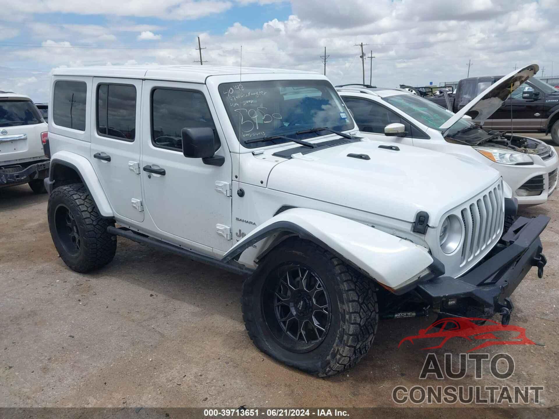 JEEP WRANGLER UNLIMITED 2018 - 1C4HJXEG4JW135950
