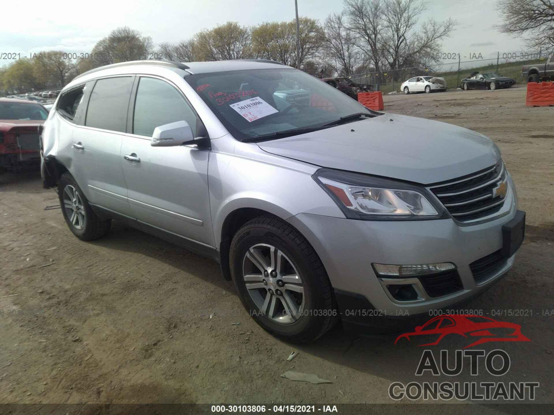 CHEVROLET TRAVERSE 2016 - 1GNKRGKD4GJ290102