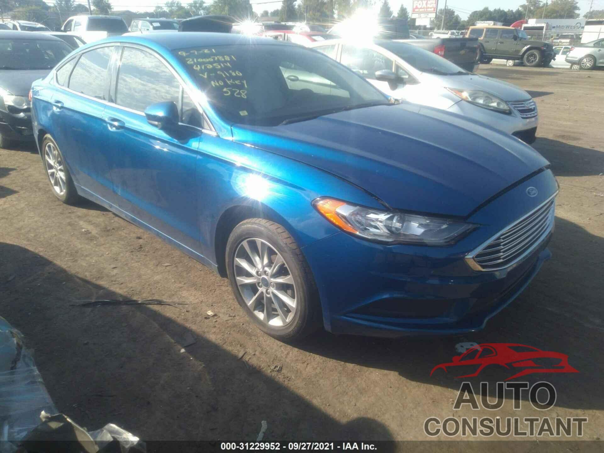 FORD FUSION 2017 - 3FA6P0H70HR109180