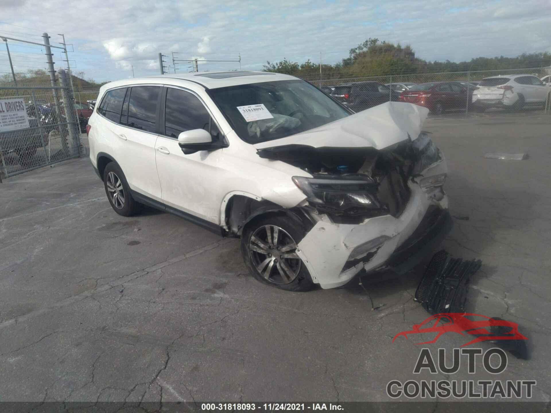 HONDA PILOT 2017 - 5FNYF6H73HB017717