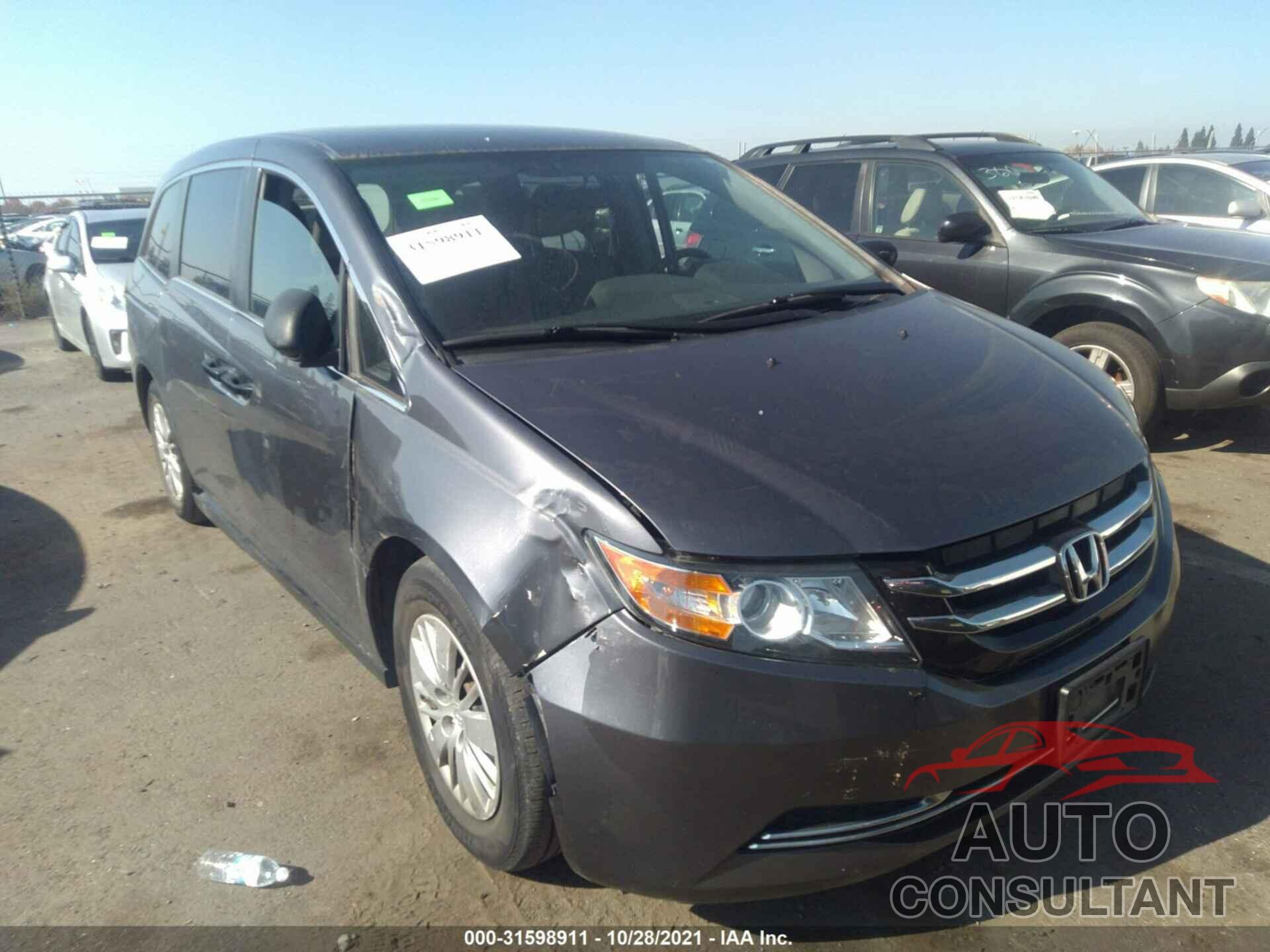 HONDA ODYSSEY 2016 - 5FNRL5H21GB048684