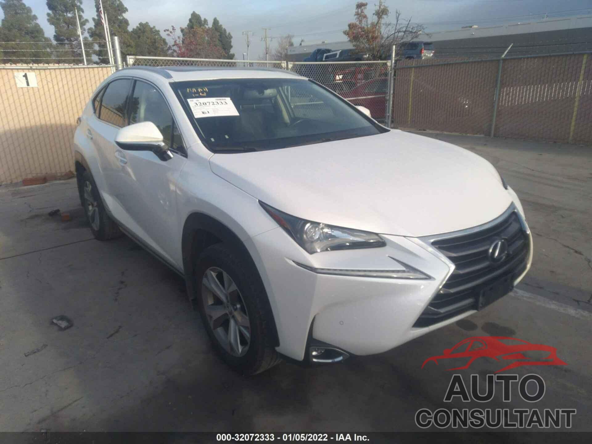 LEXUS NX 2017 - JTJBJRBZ7H2068542