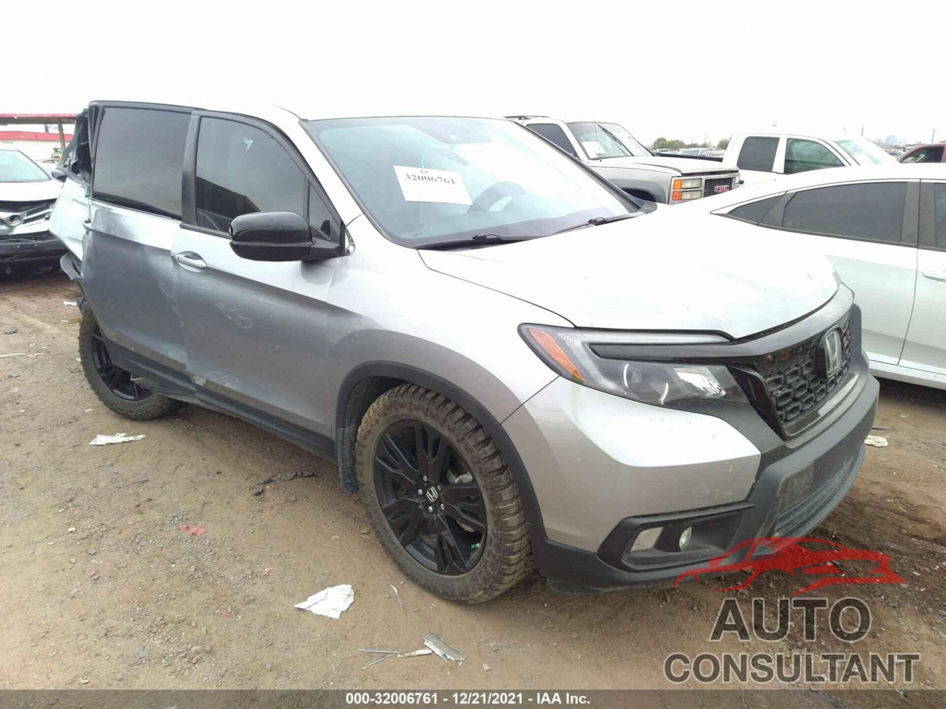 HONDA PASSPORT 2019 - 5FNYF7H22KB002949