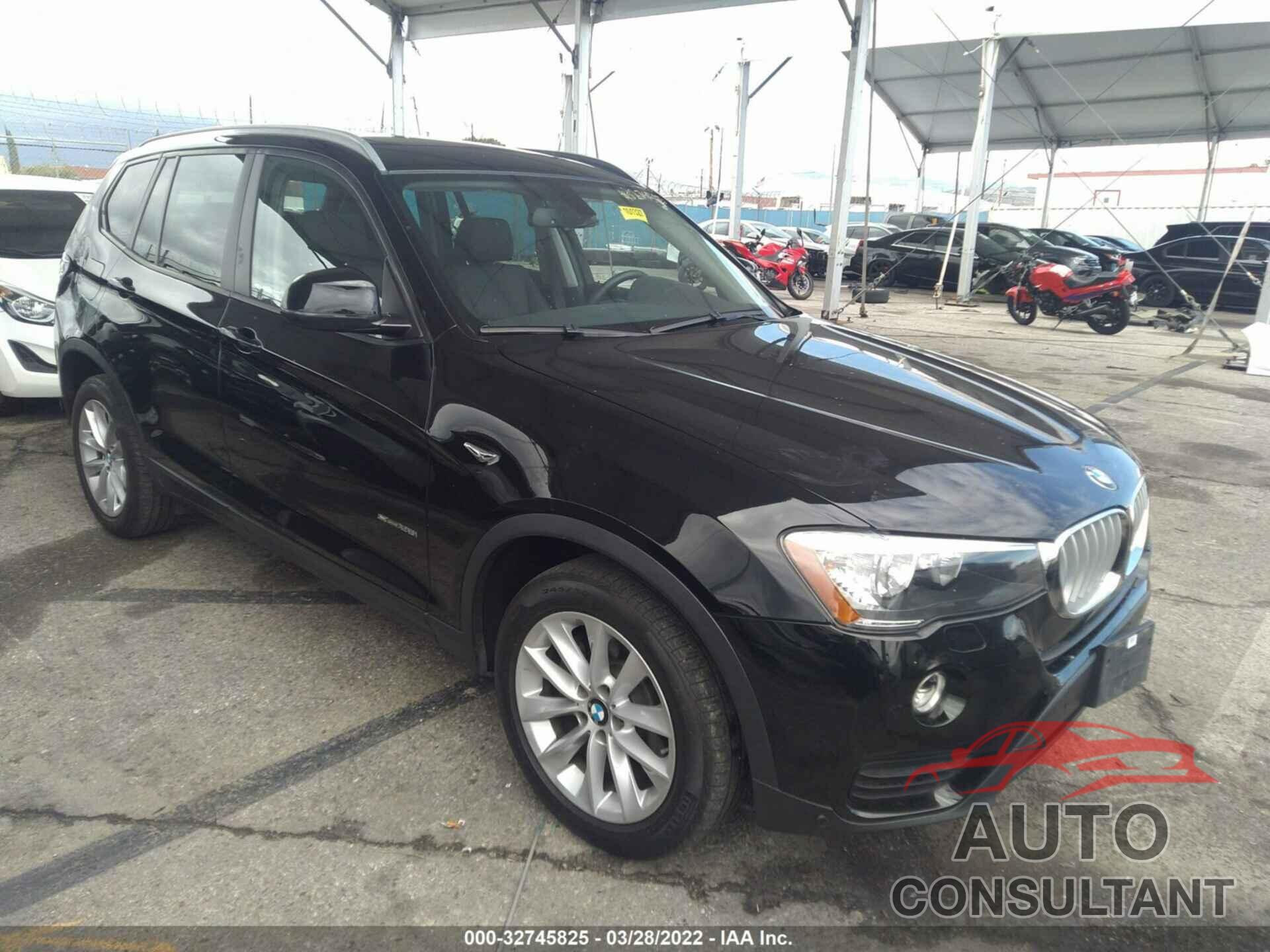 BMW X3 2017 - 5UXWZ7C39H0V89221