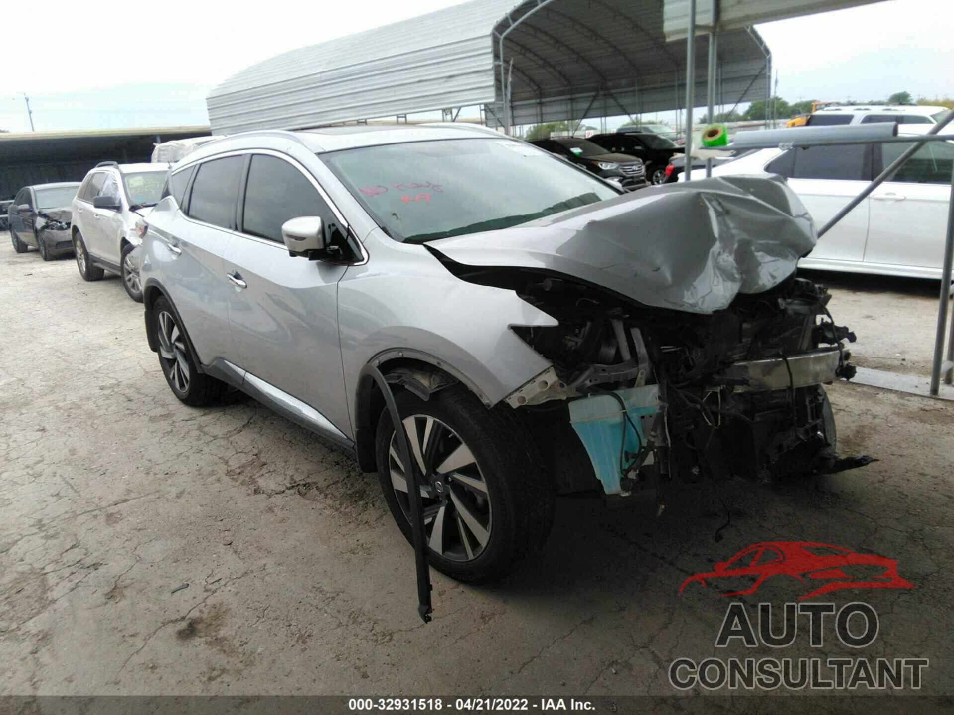 NISSAN MURANO 2018 - 5N1AZ2MG4JN160699