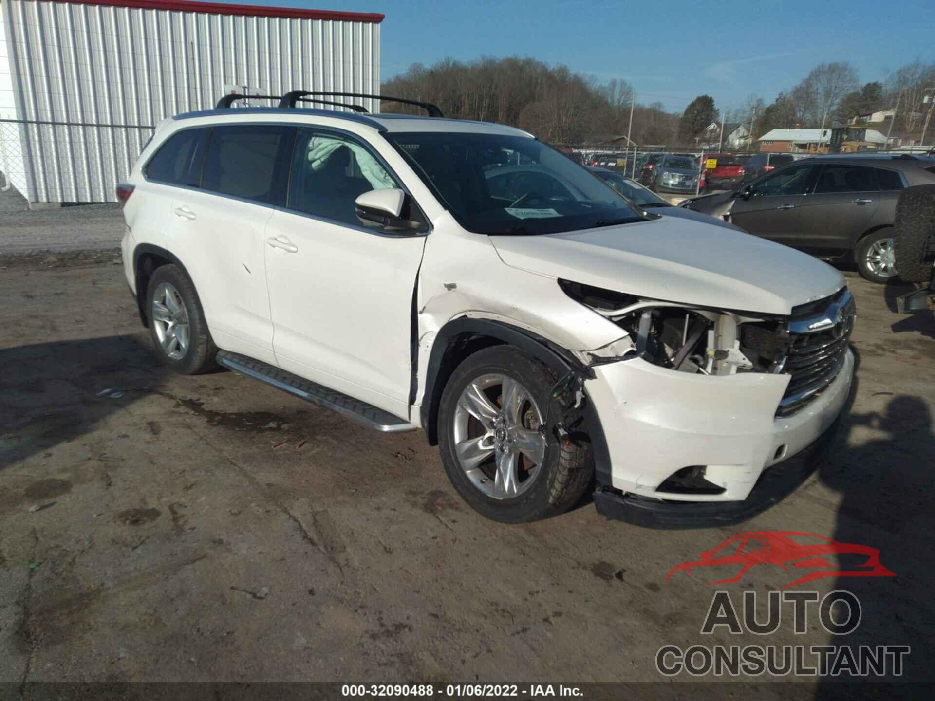 TOYOTA HIGHLANDER 2016 - 5TDDKRFH0GS336848