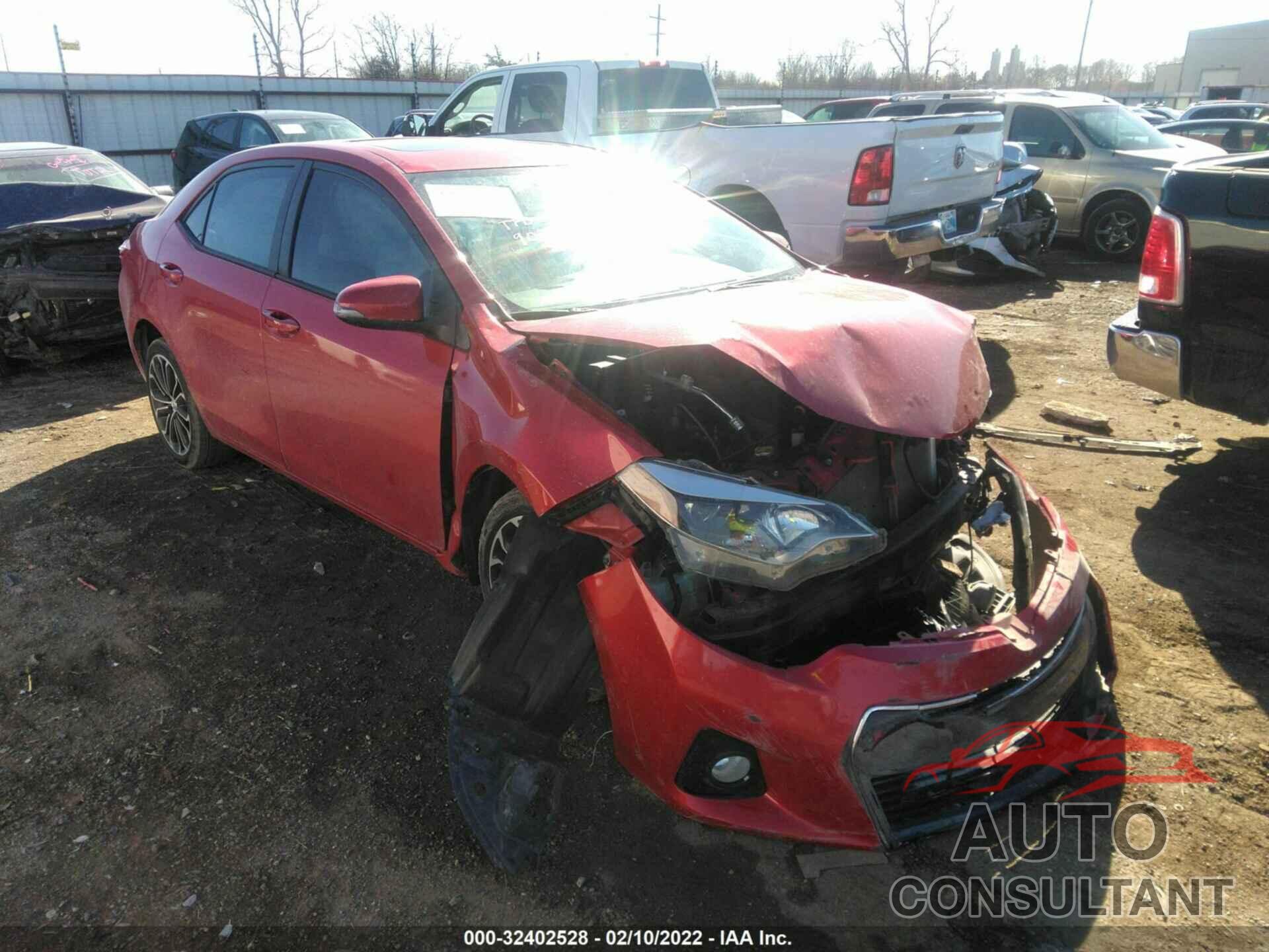 TOYOTA COROLLA 2016 - 5YFBURHE0GP433612