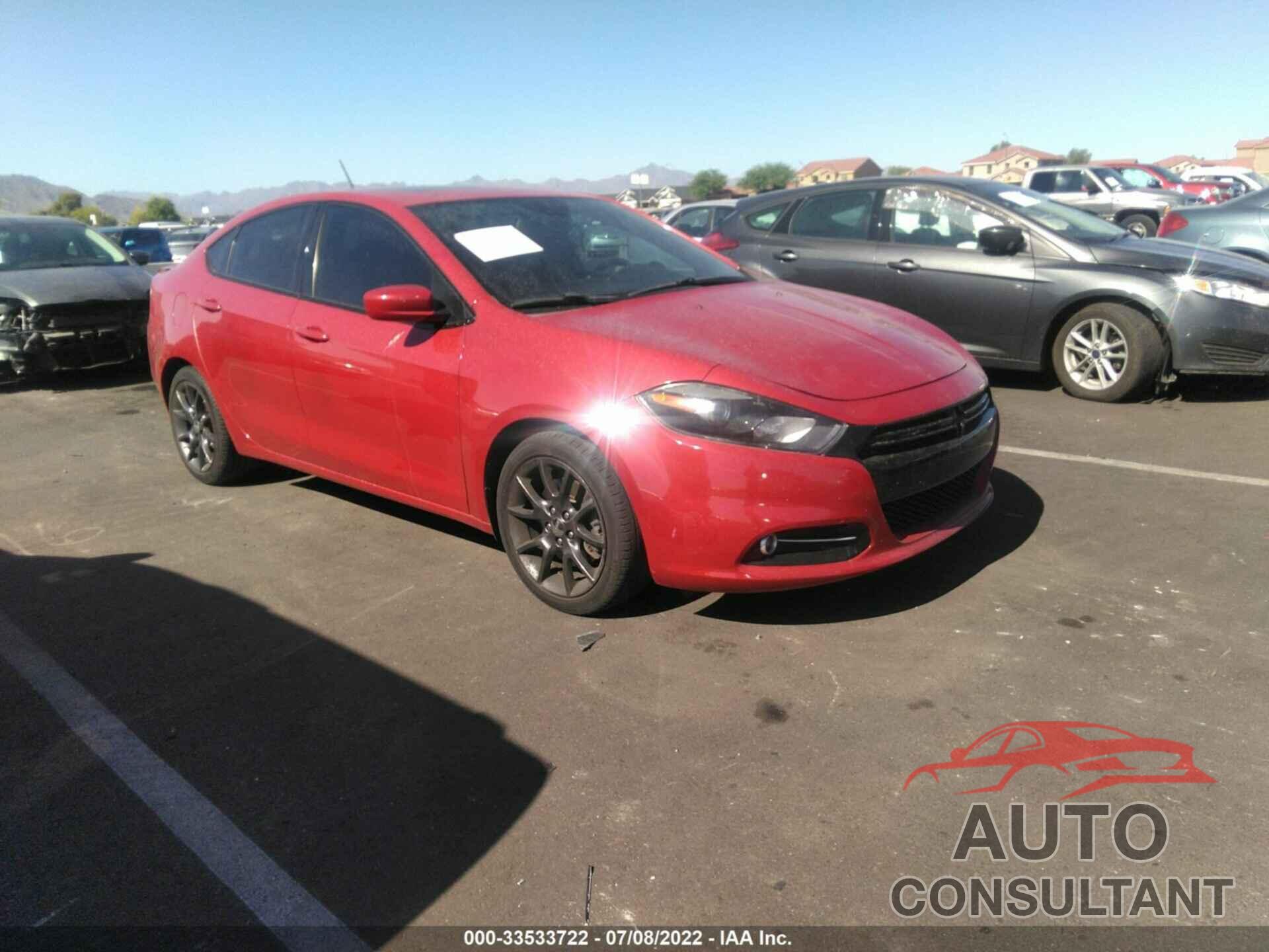 DODGE DART 2016 - 1C3CDFBBXGD504341