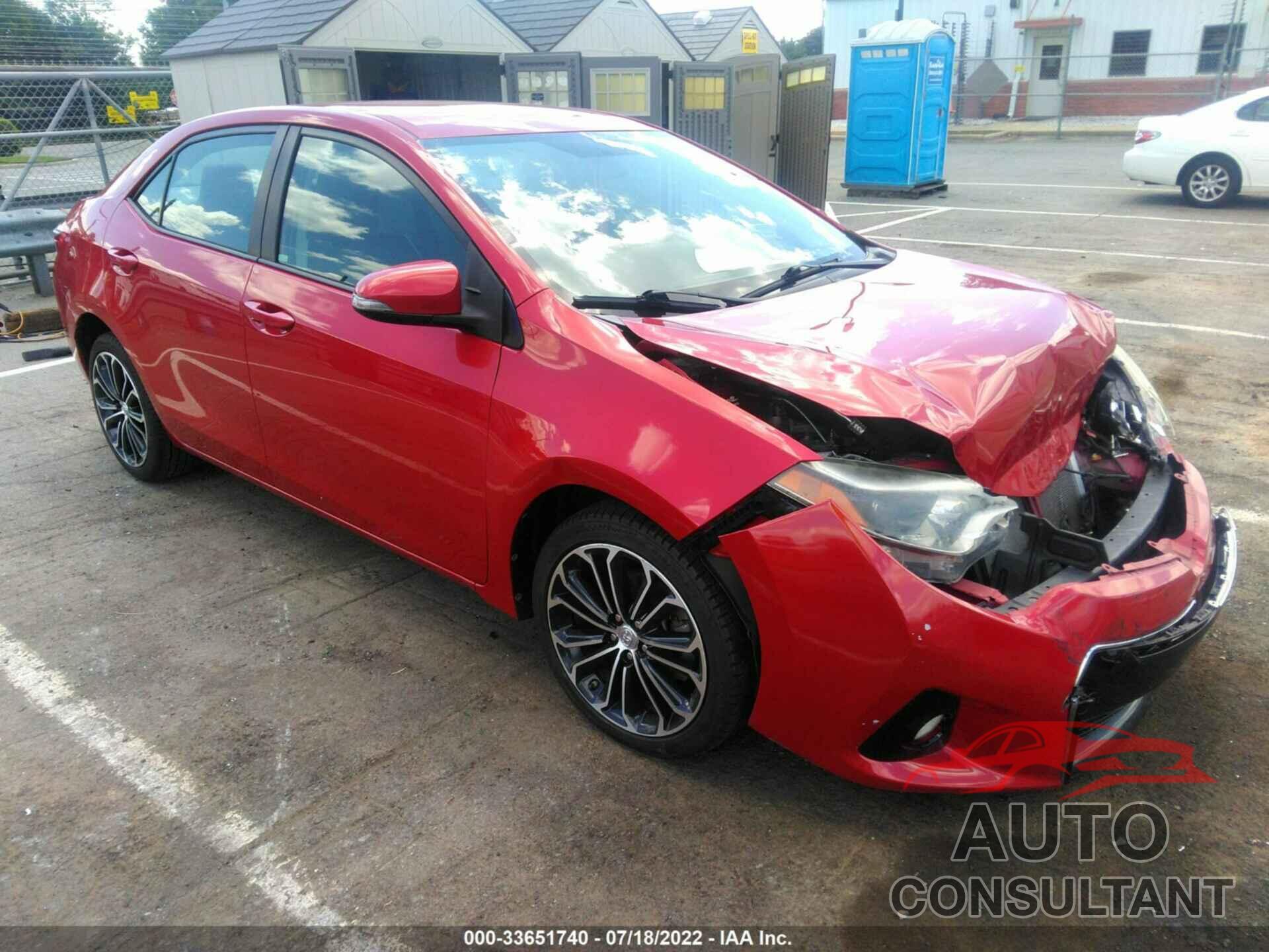 TOYOTA COROLLA 2016 - 2T1BURHE7GC666564