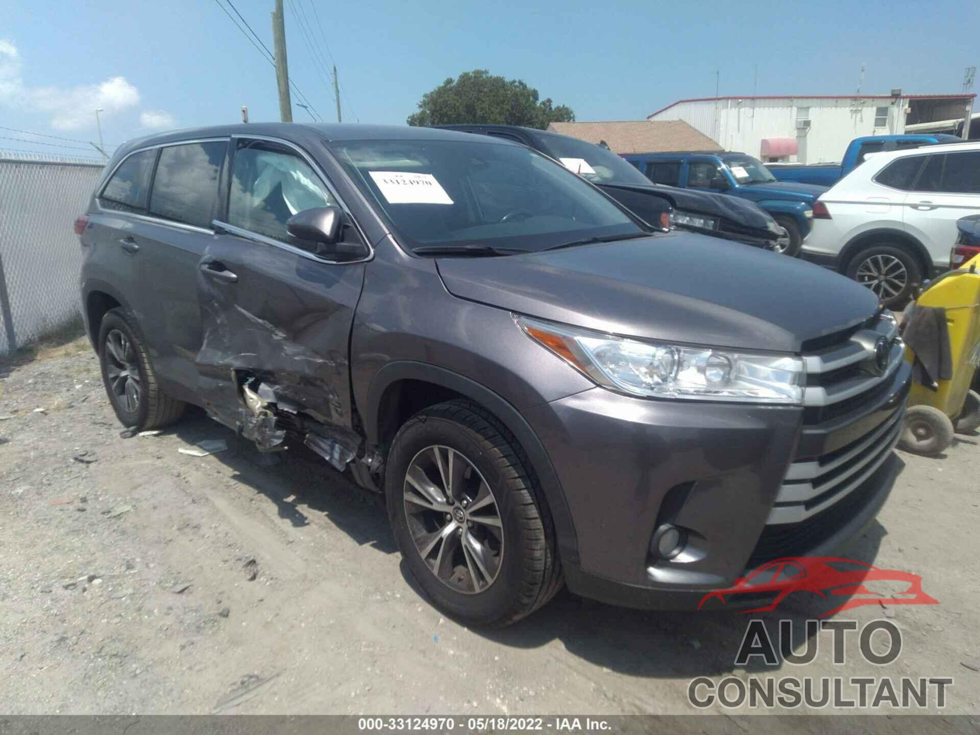 TOYOTA HIGHLANDER 2019 - 5TDZZRFH0KS348881
