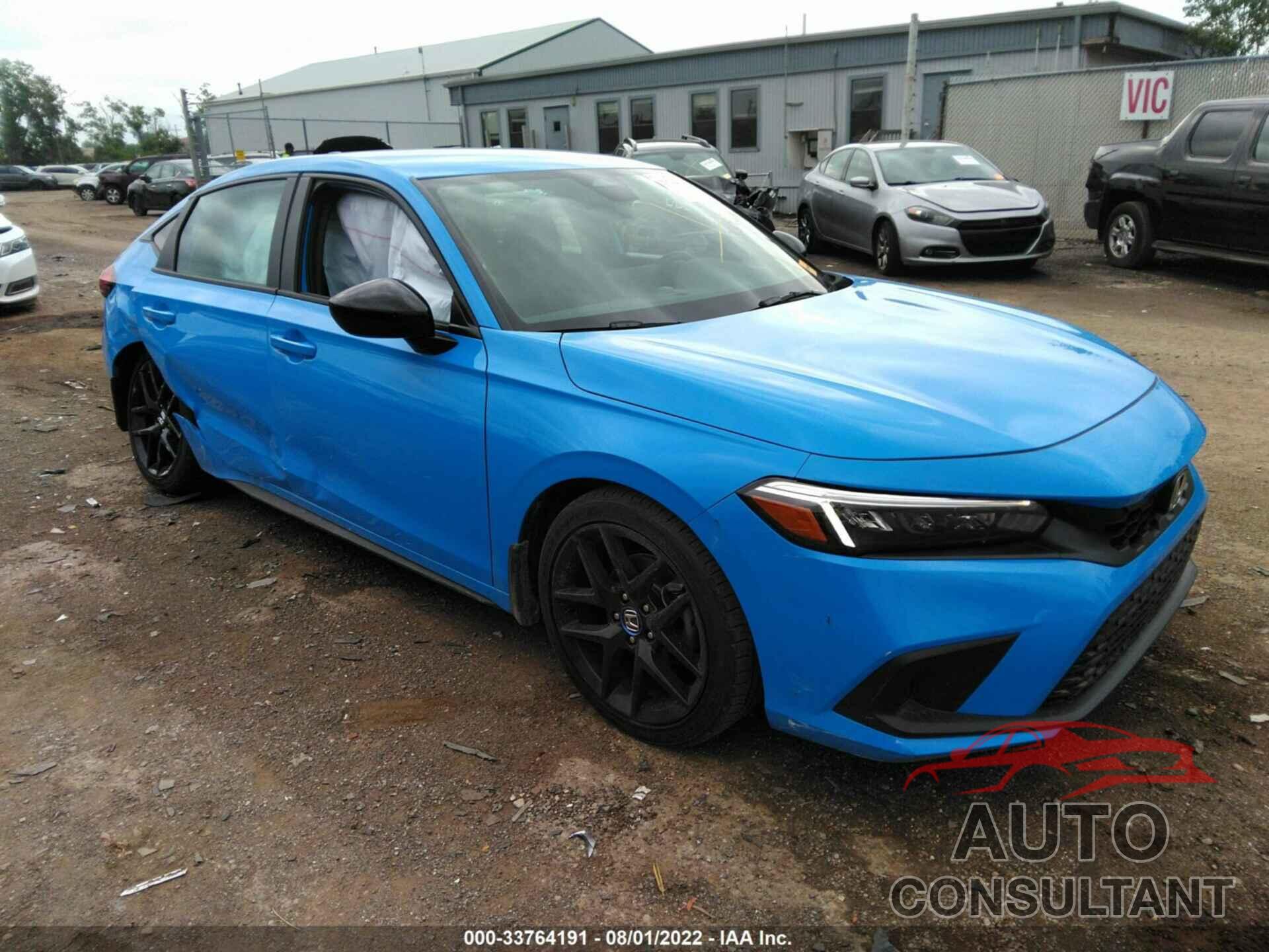 HONDA CIVIC HATCHBACK 2022 - 19XFL2H89NE018096