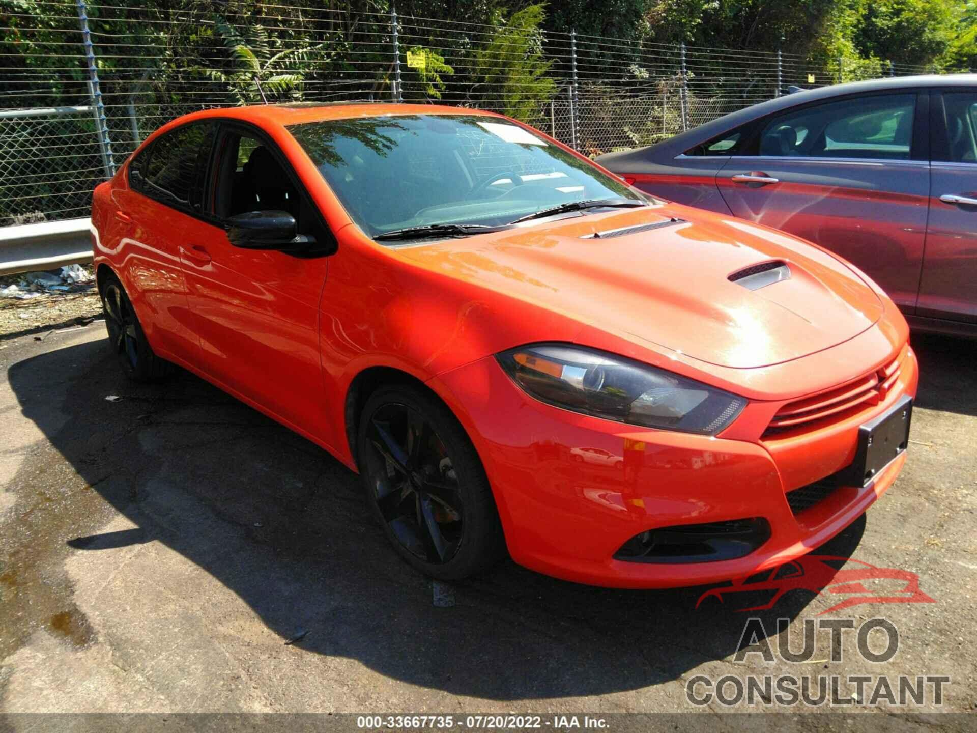 DODGE DART 2016 - 1C3CDFBB3GD624546