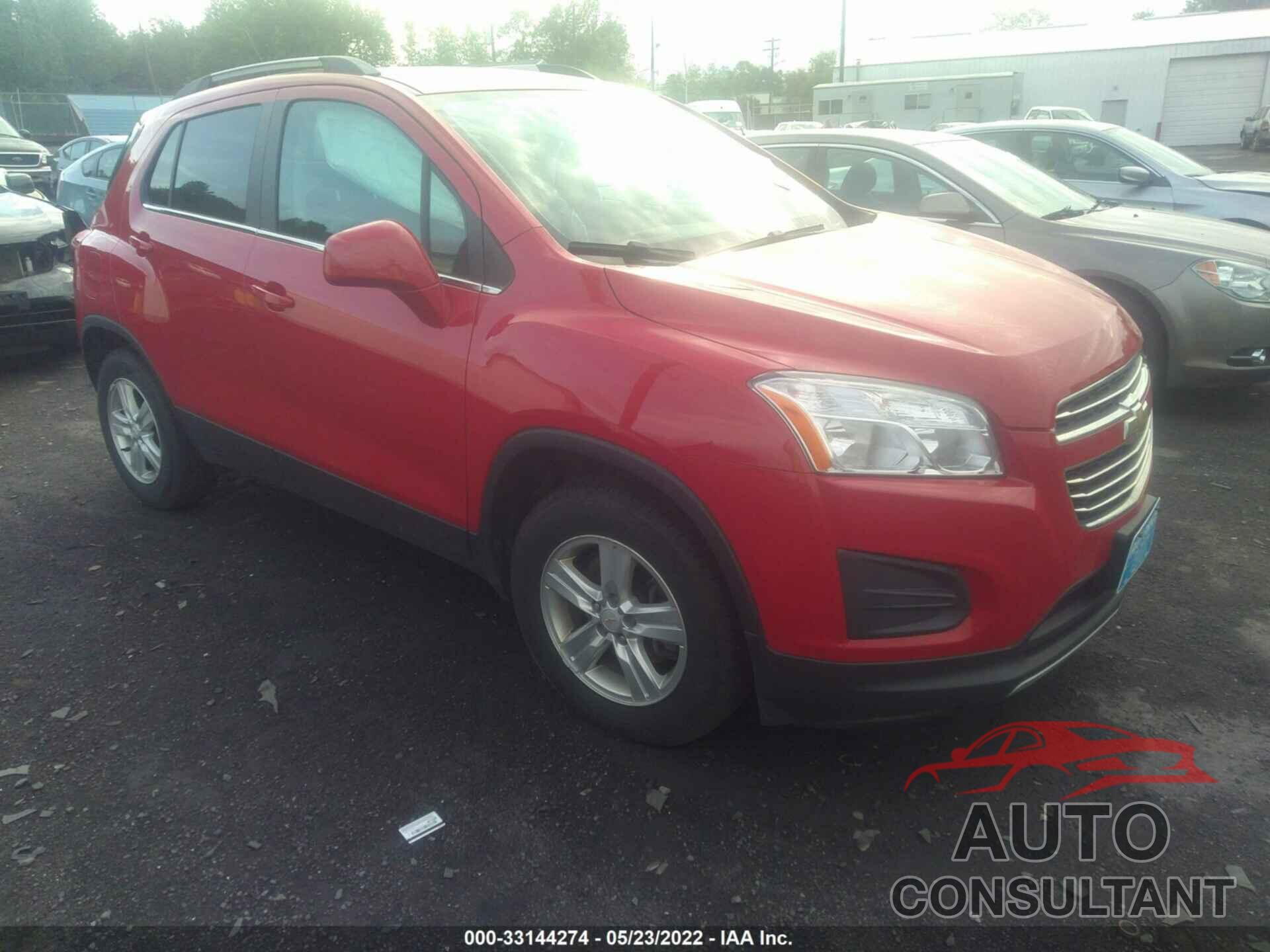 CHEVROLET TRAX 2016 - KL7CJPSB4GB755911