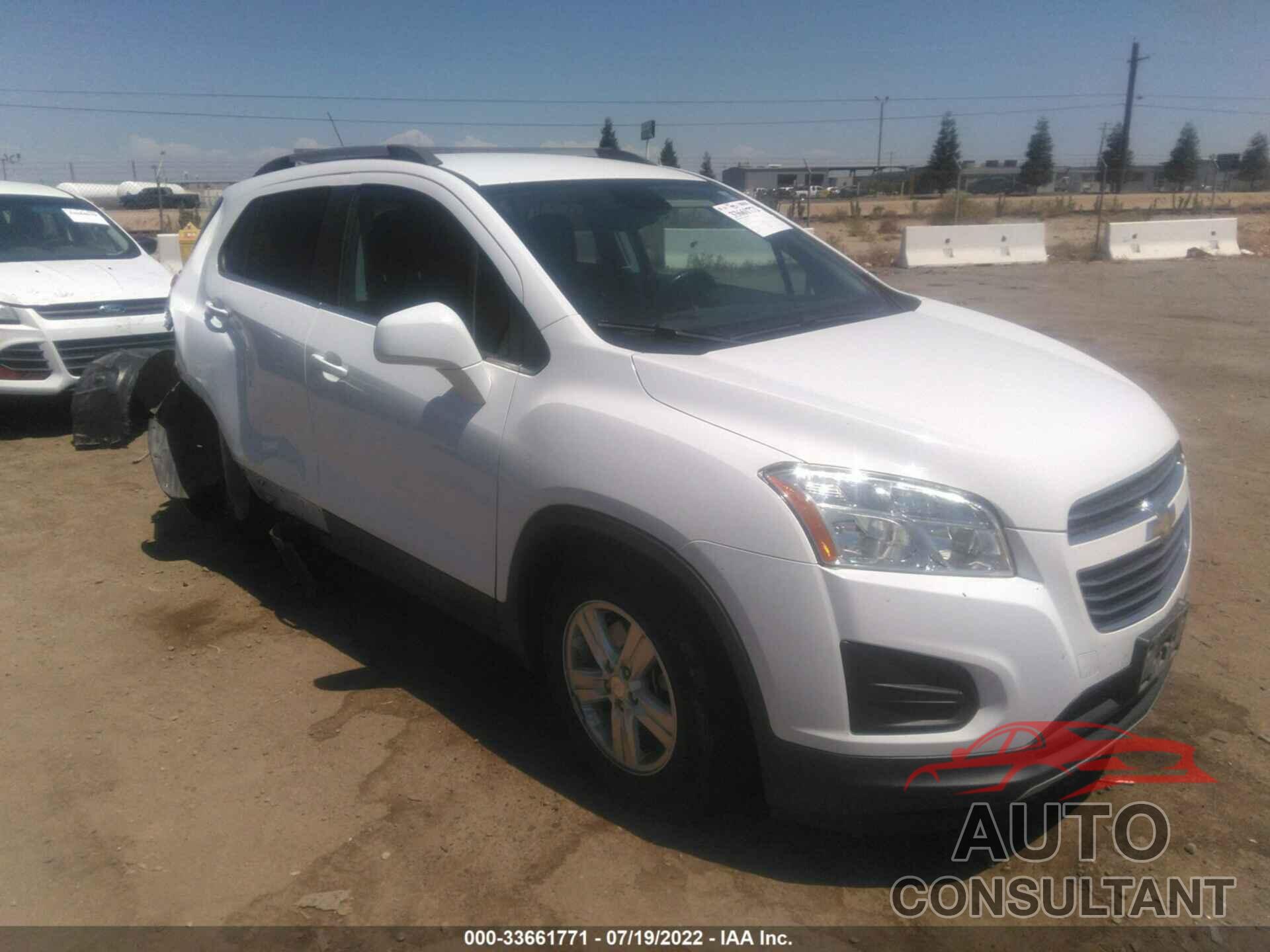 CHEVROLET TRAX 2016 - 3GNCJLSBXGL157226