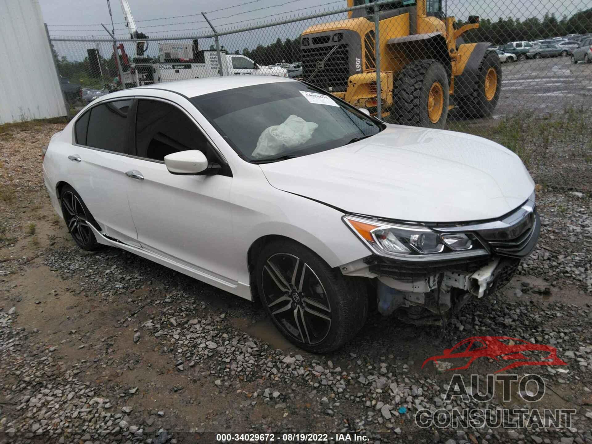 HONDA ACCORD SEDAN 2016 - 1HGCR2F50GA113860