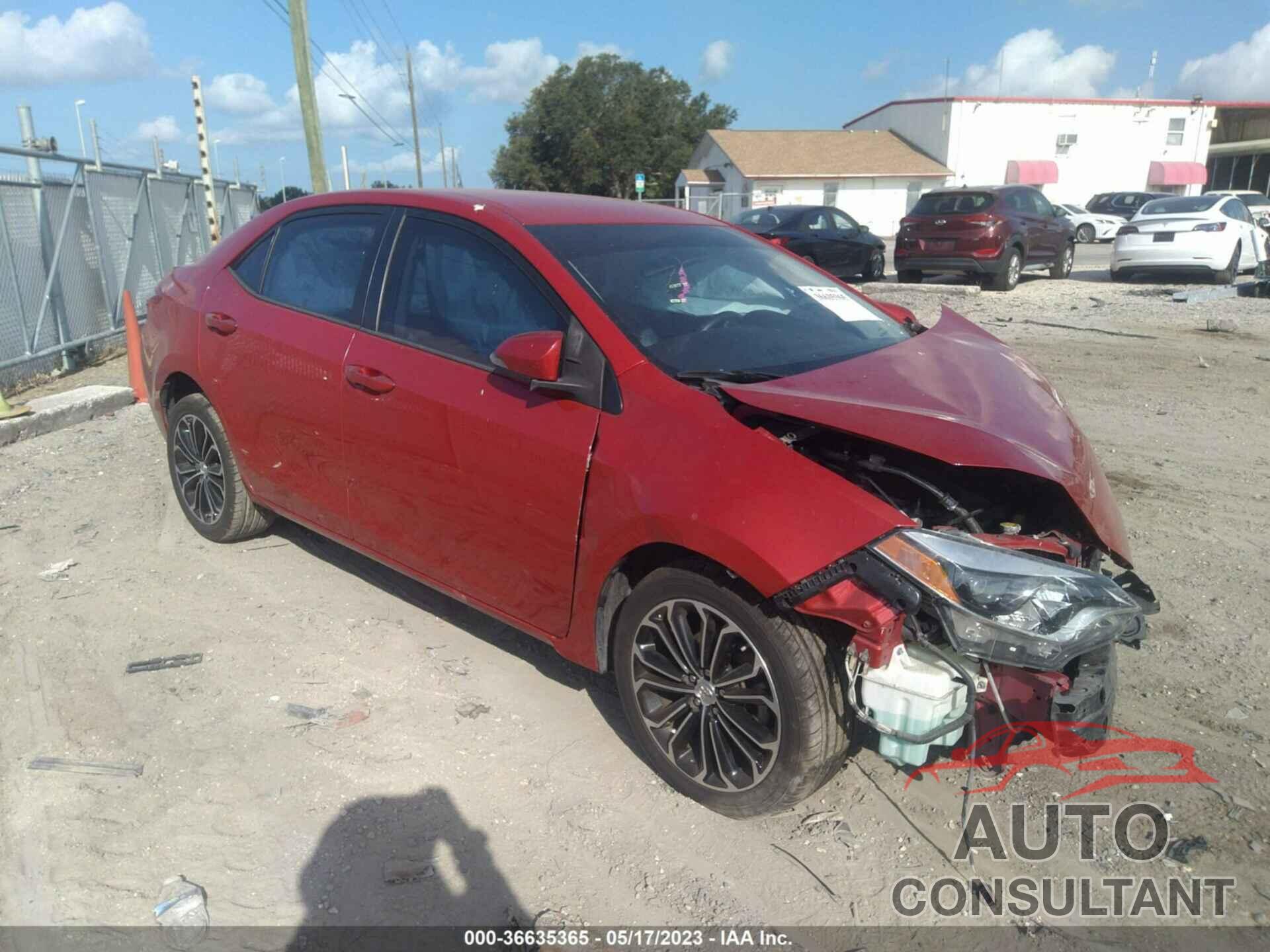 TOYOTA COROLLA 2015 - 2T1BURHE1FC478511