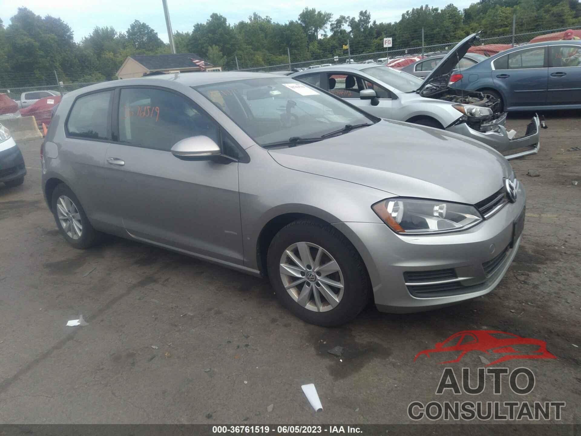 VOLKSWAGEN GOLF 2015 - 3VW917AU9FM078536