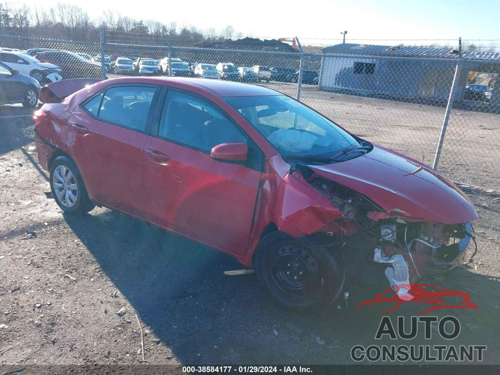 TOYOTA COROLLA 2017 - 2T1BURHE9HC885141