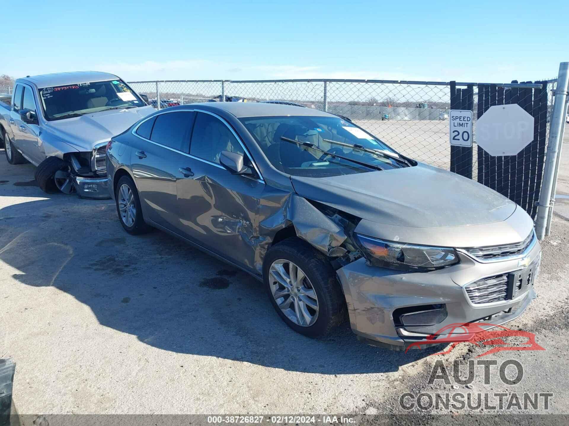 CHEVROLET MALIBU 2017 - 1G1ZE5ST1HF212534