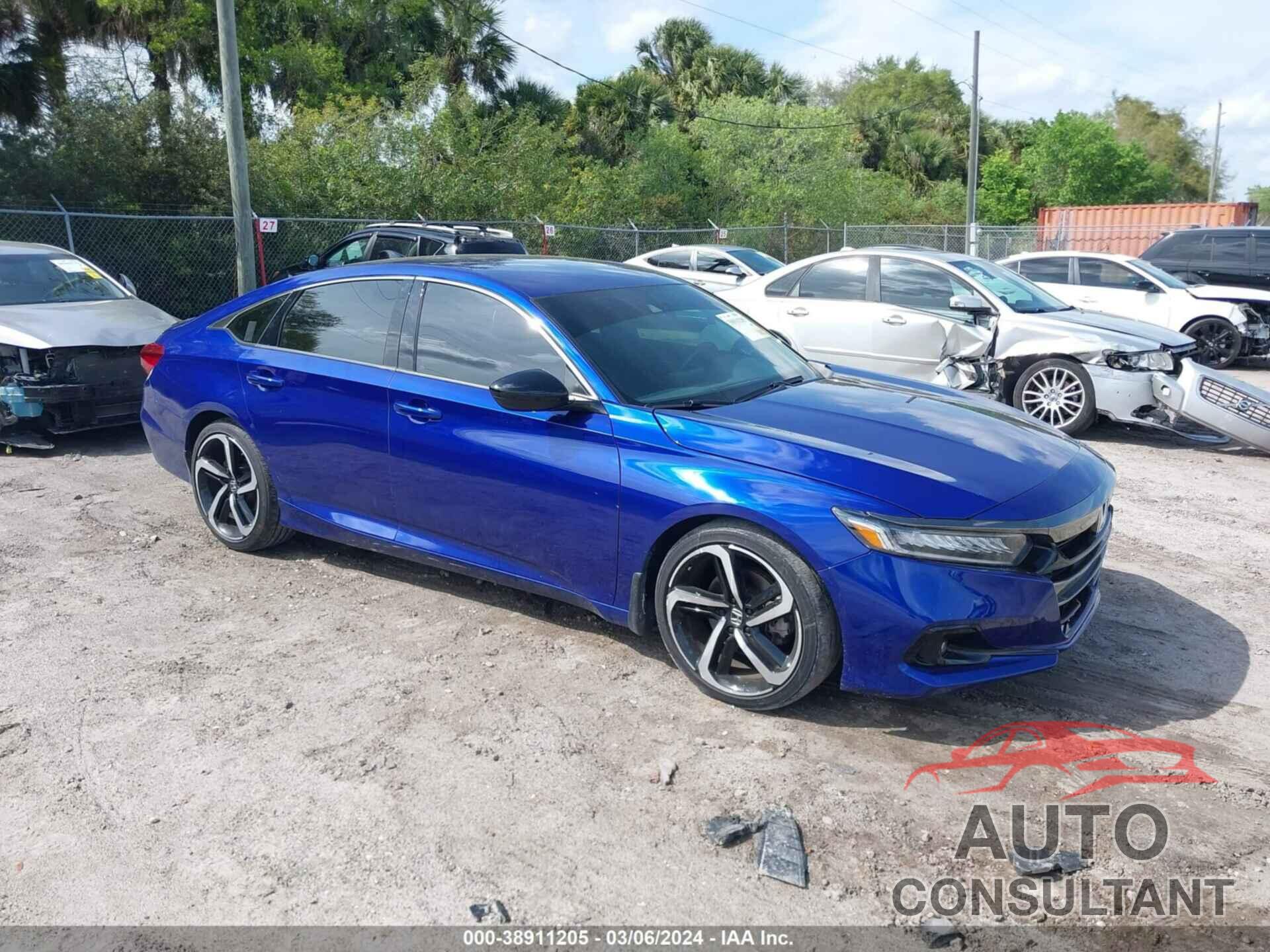HONDA ACCORD 2021 - 1HGCV1F38MA103383