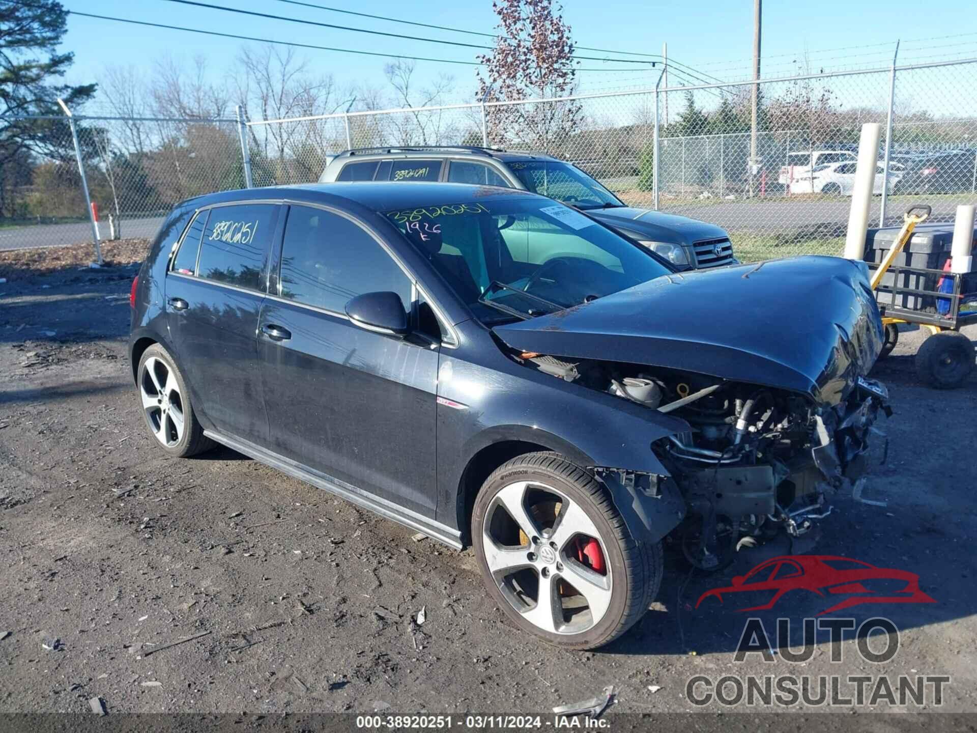 VOLKSWAGEN GOLF GTI 2016 - 3VW4T7AU4GM047717