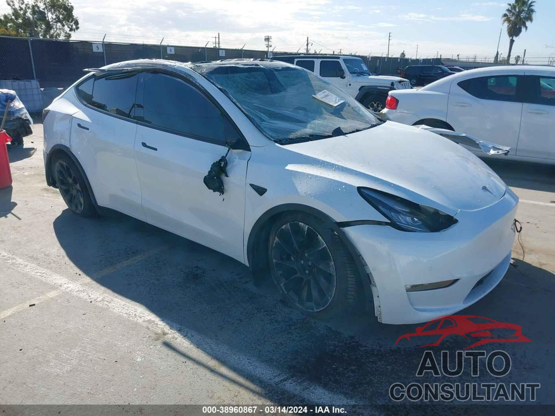 TESLA MODEL Y 2021 - 5YJYGAEE1MF282116