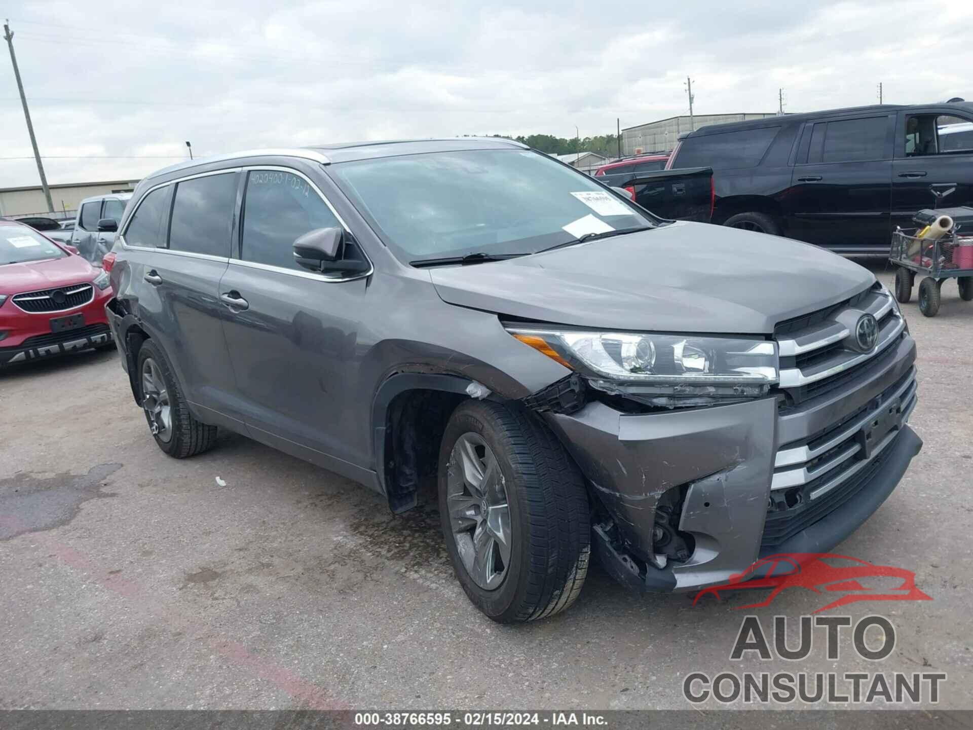 TOYOTA HIGHLANDER 2018 - 5TDDZRFH1JS898146