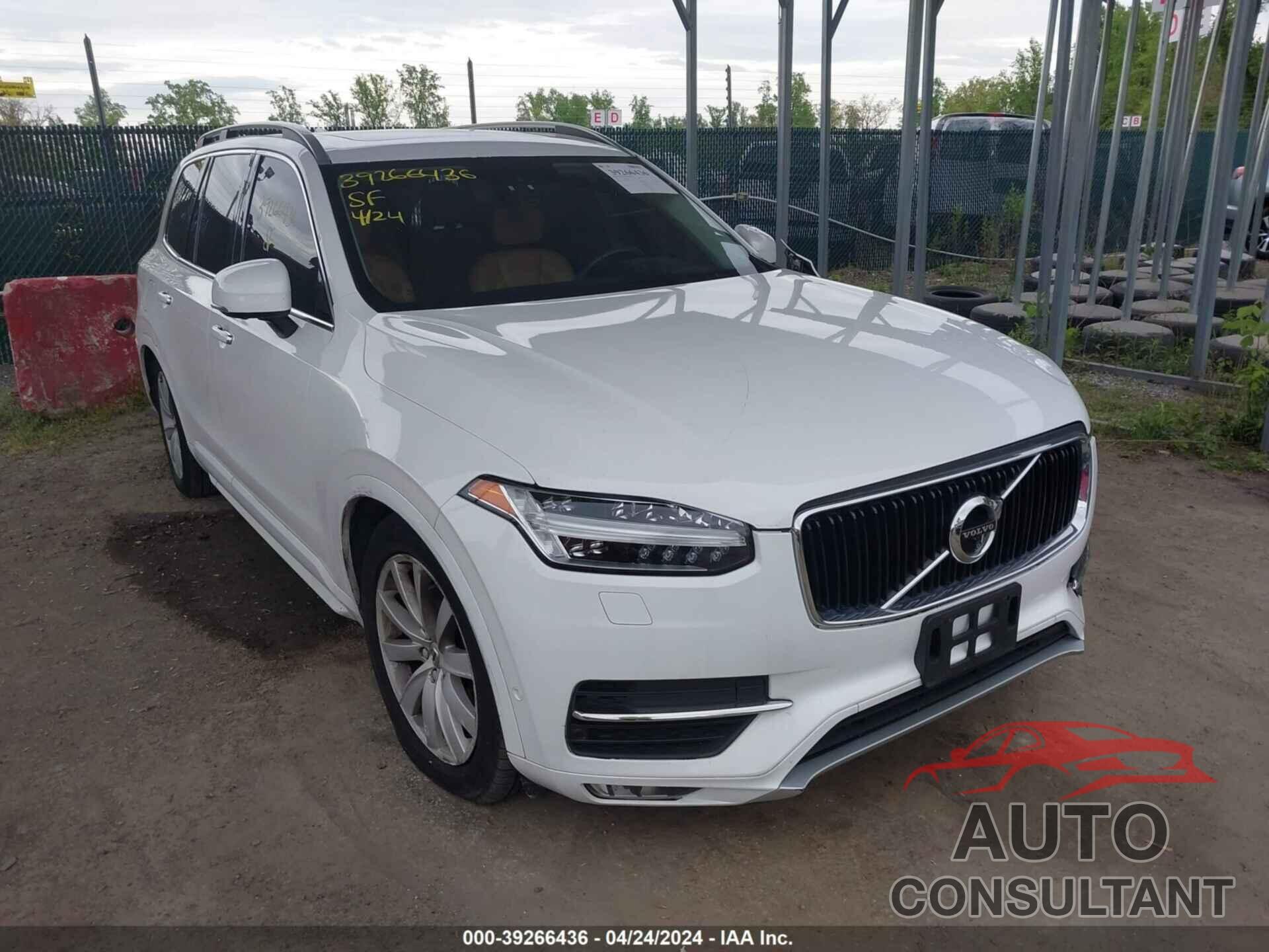 VOLVO XC90 2016 - YV4A22PK1G1089824