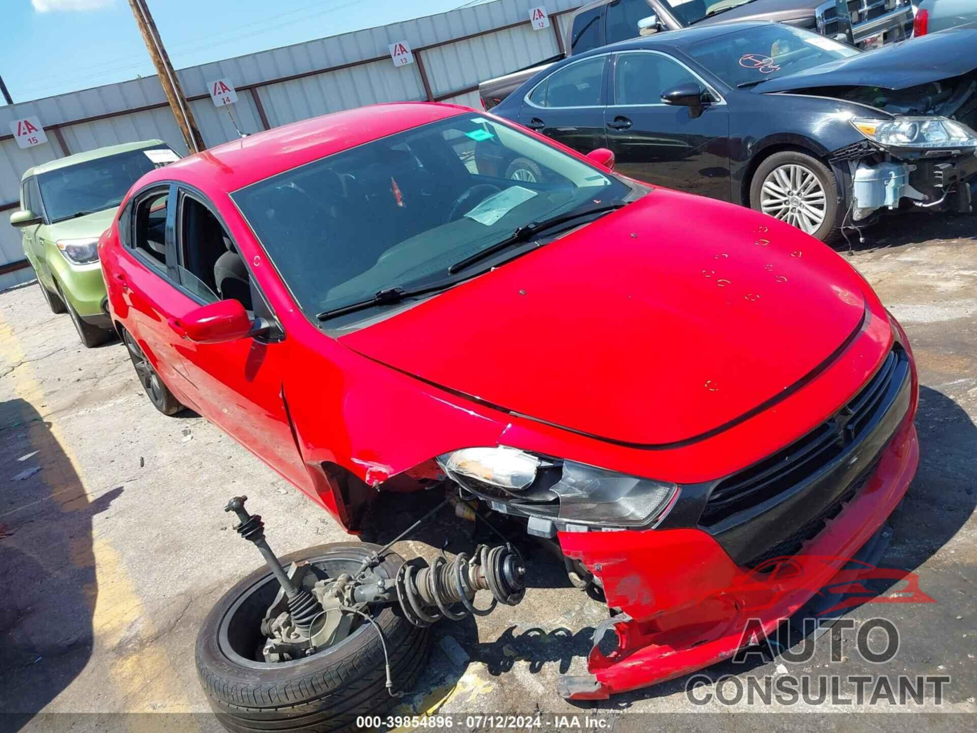 DODGE DART 2016 - 1C3CDFAA2GD679790
