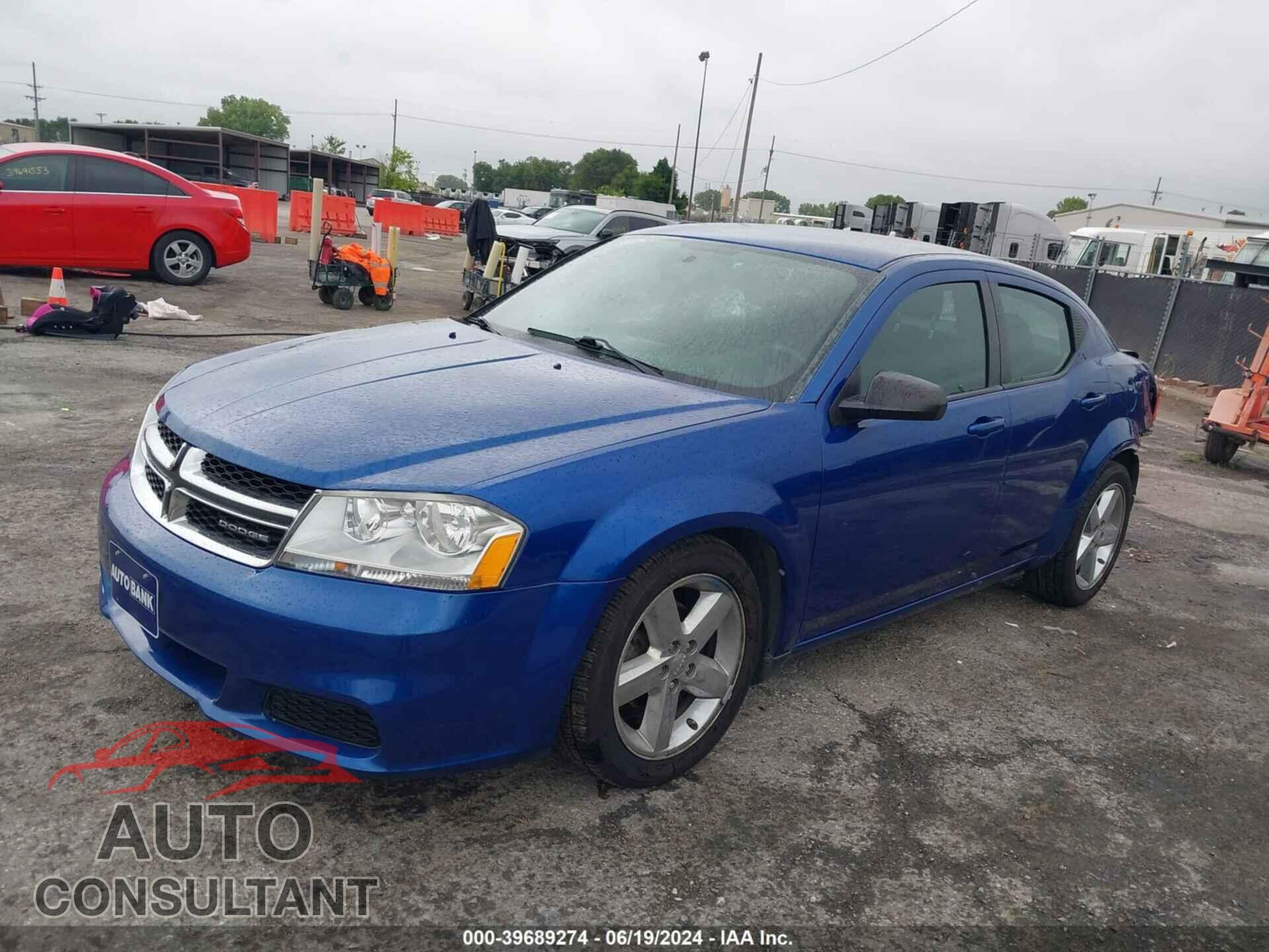 DODGE AVENGER 2013 - 1C3CDZAB3DN710092