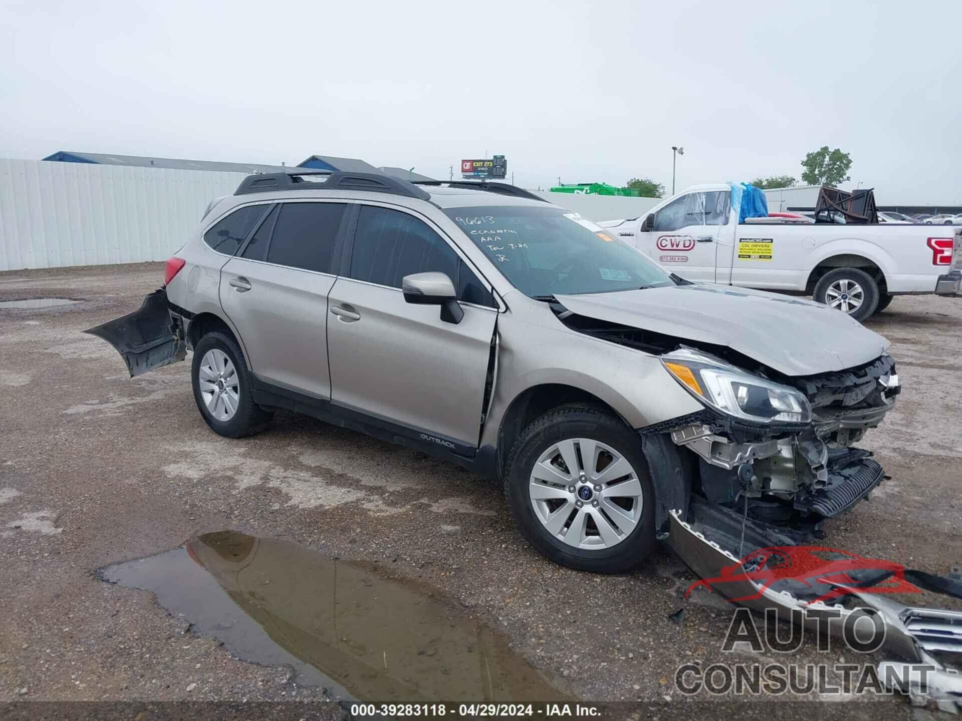 SUBARU OUTBACK 2017 - 4S4BSAHC2H3386742
