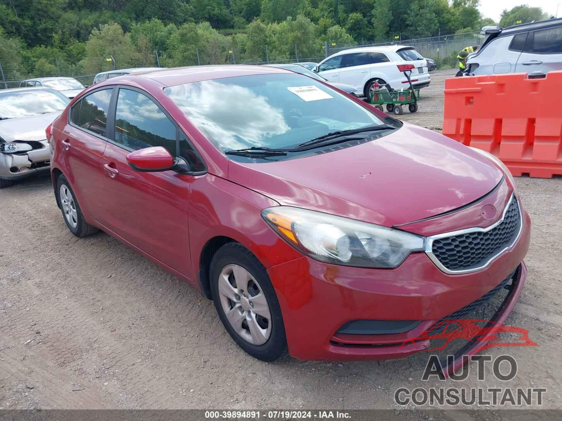 KIA FORTE 2016 - KNAFK4A63G5567277