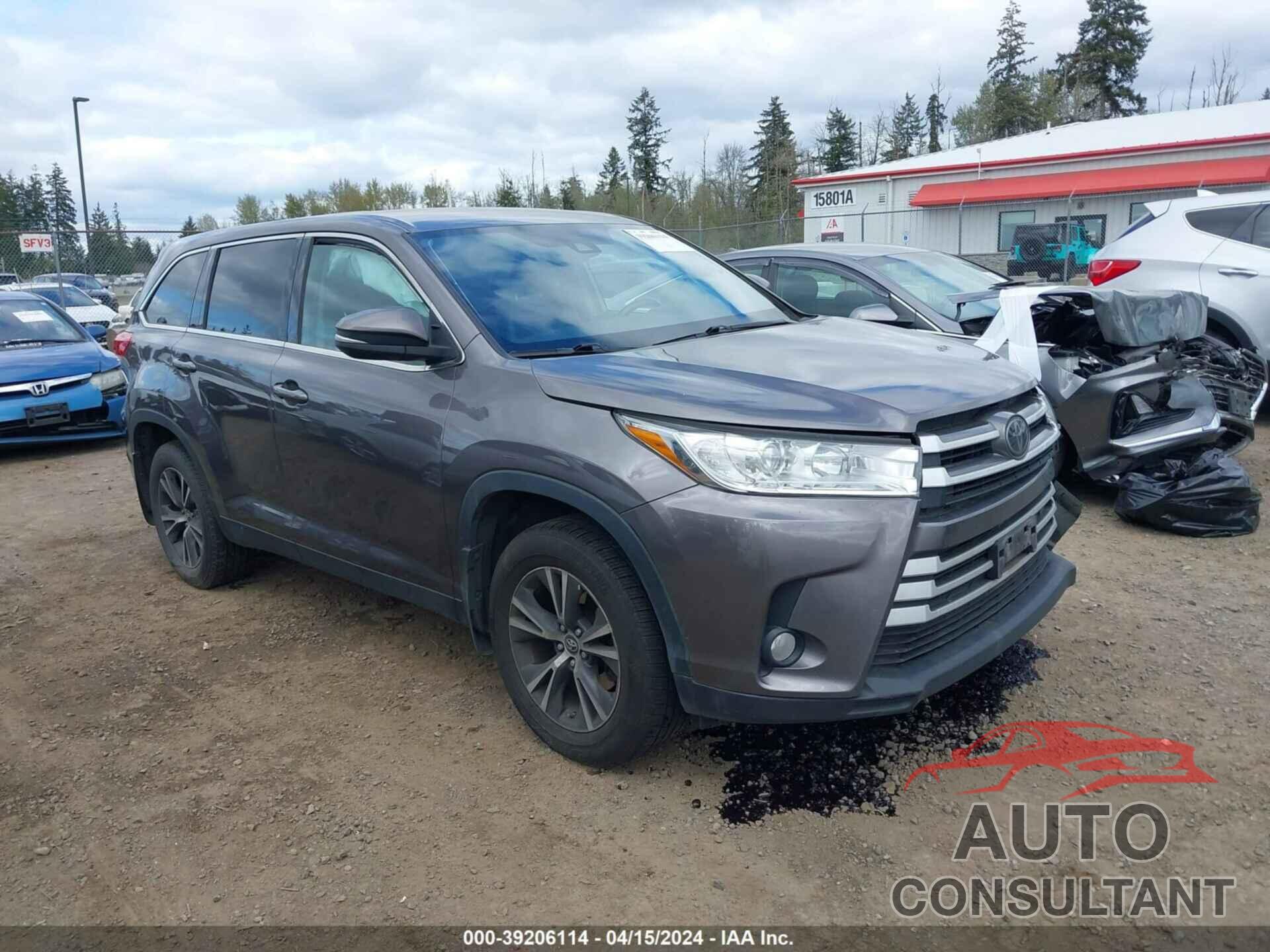 TOYOTA HIGHLANDER 2019 - 5TDBZRFH7KS974560