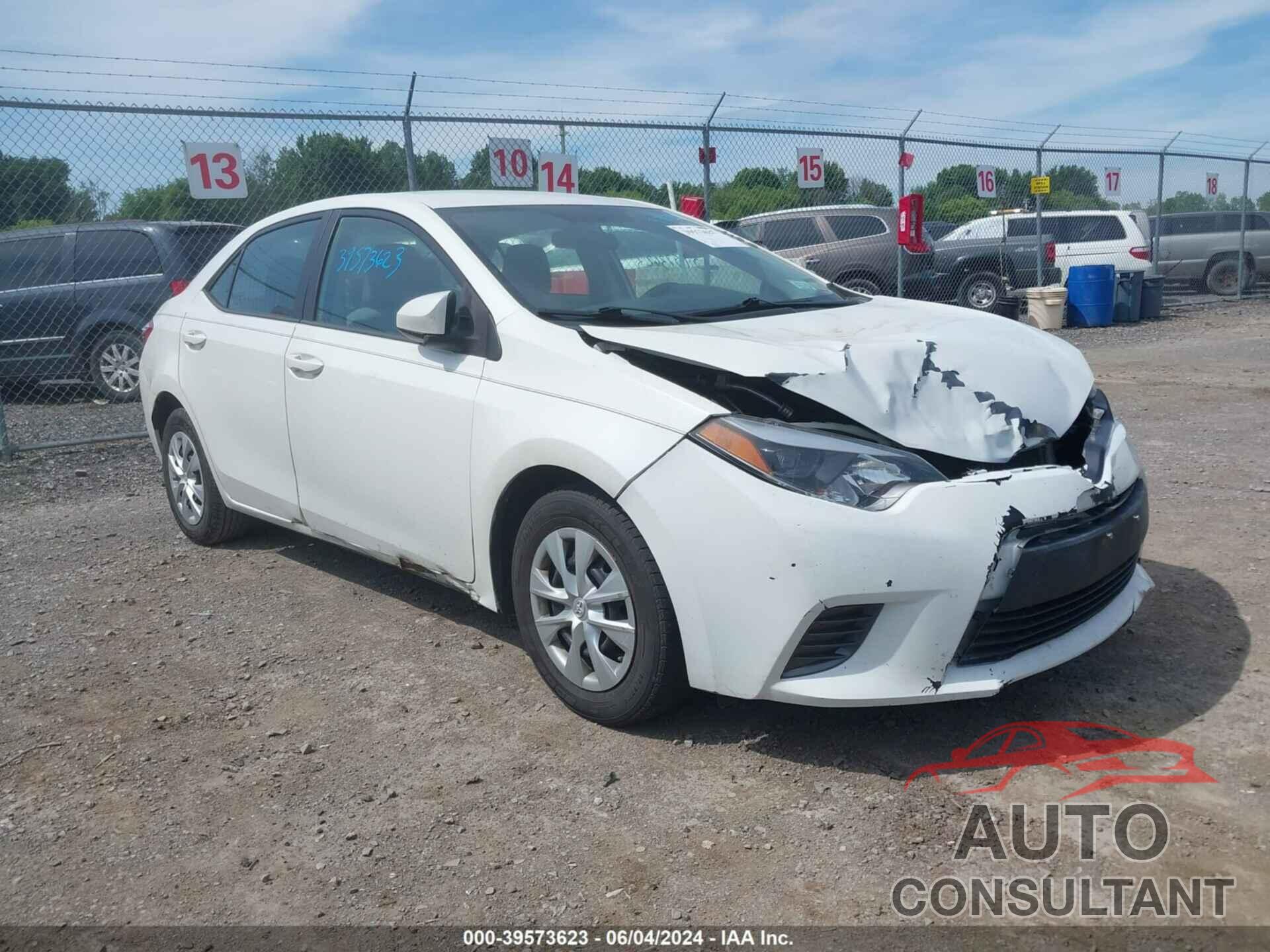 TOYOTA COROLLA 2016 - 5YFBPRHEXGP368615
