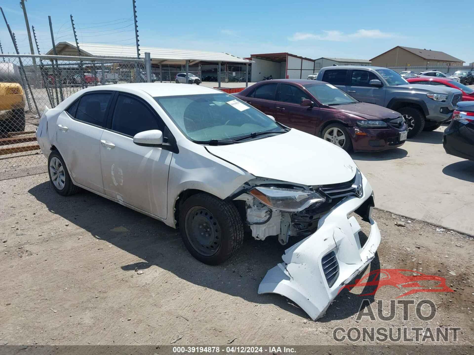 TOYOTA COROLLA 2016 - 5YFBURHEXGP470828