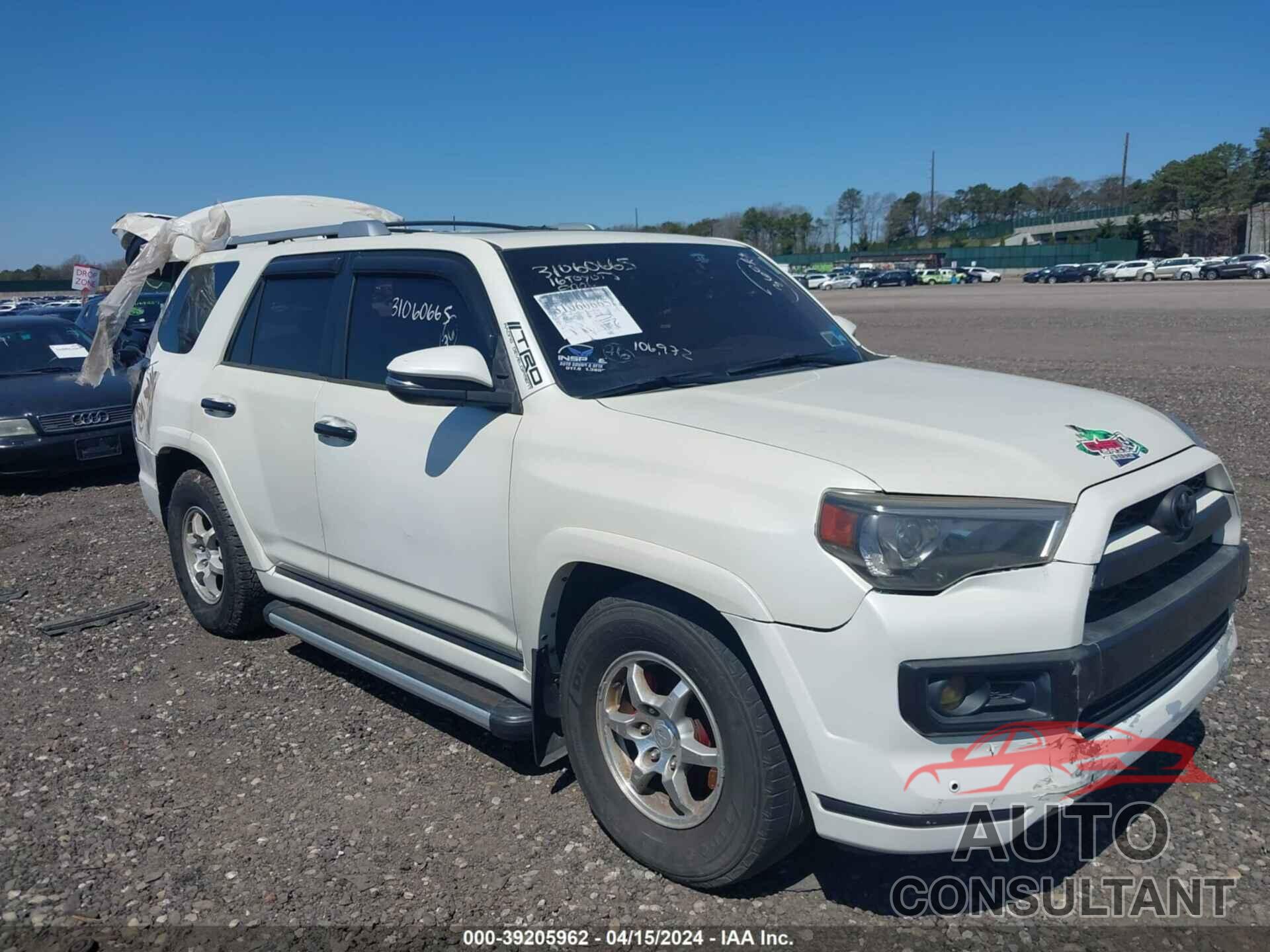 TOYOTA 4RUNNER 2016 - JTEBU5JR9G5299522