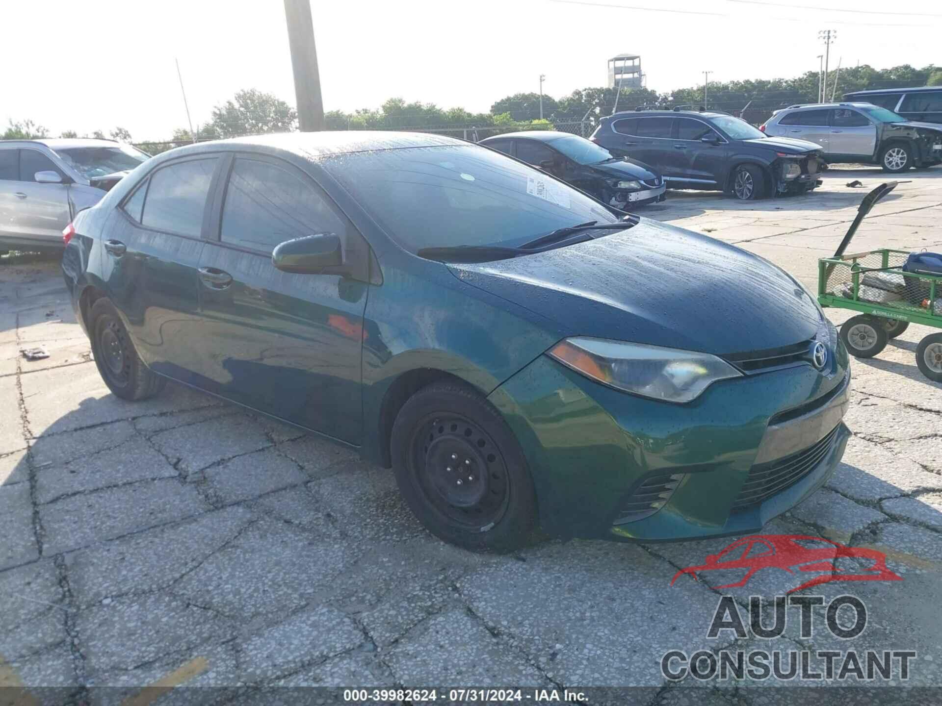 TOYOTA COROLLA 2016 - 2T1BURHEXGC640489