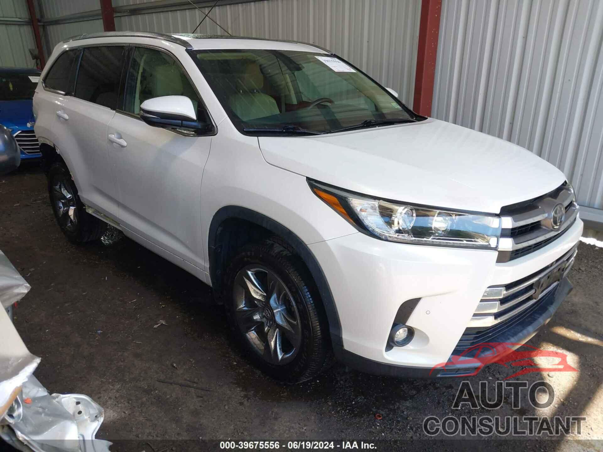 TOYOTA HIGHLANDER 2019 - 5TDDZRFH1KS953020