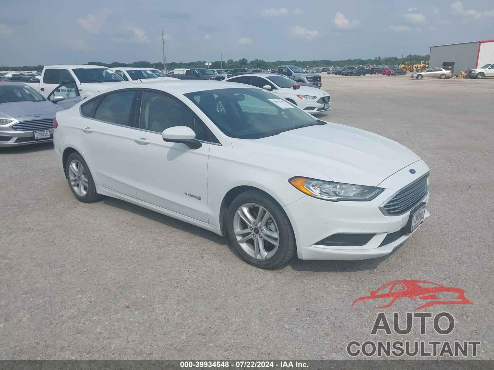 FORD FUSION HYBRID 2018 - 3FA6P0UU5JR100525