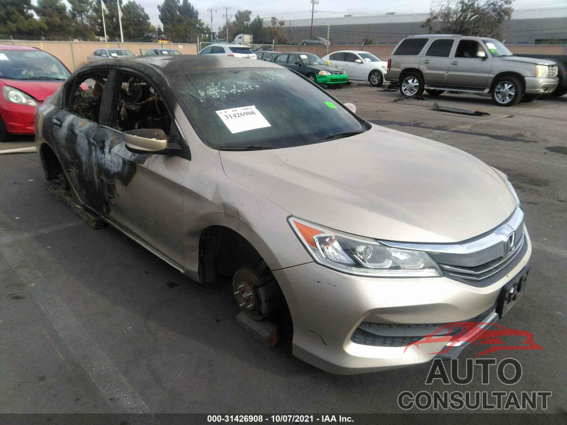 HONDA ACCORD SEDAN 2016 - 1HGCR2F32GA023317