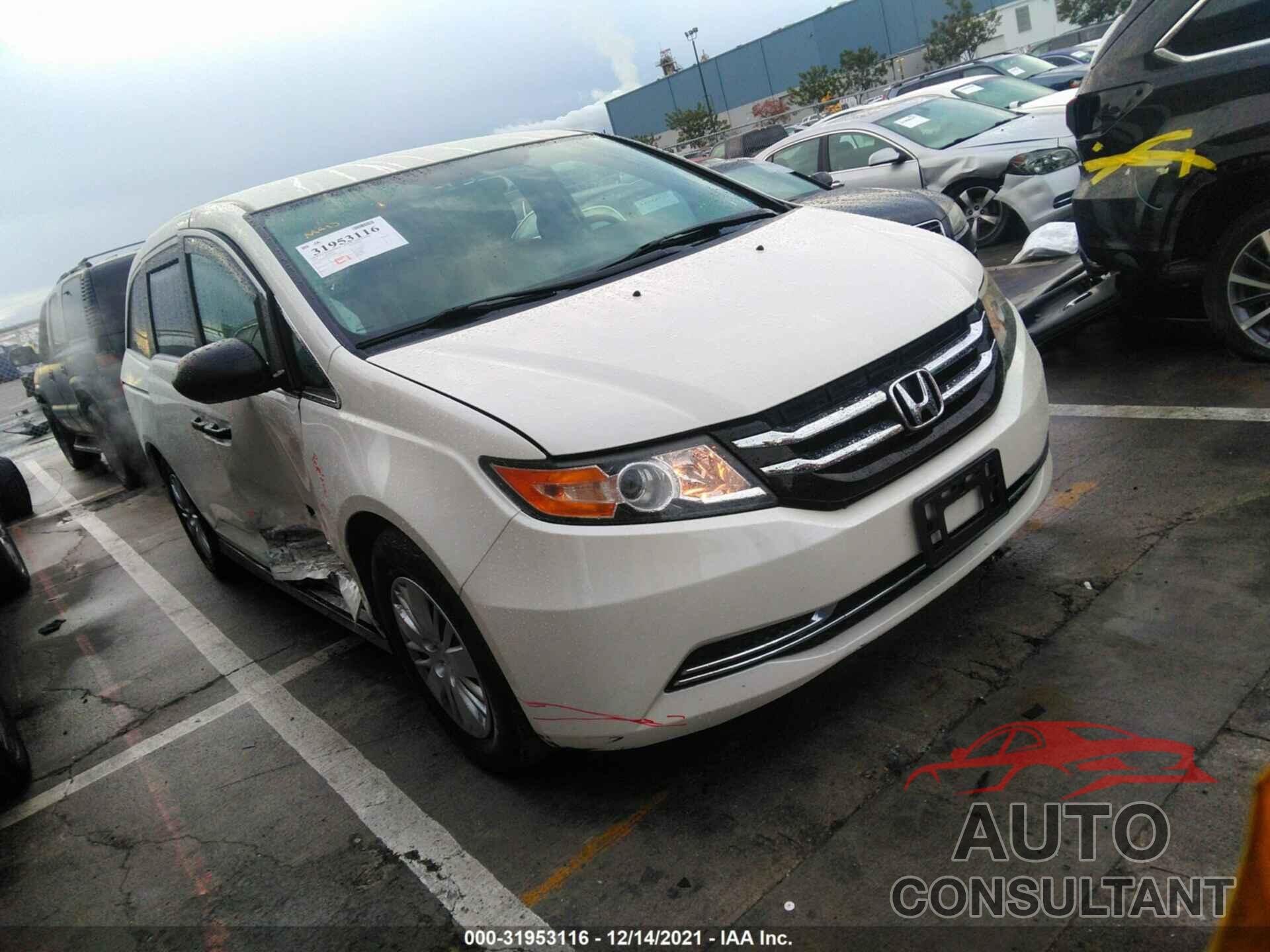 HONDA ODYSSEY 2016 - 5FNRL5H27GB046681