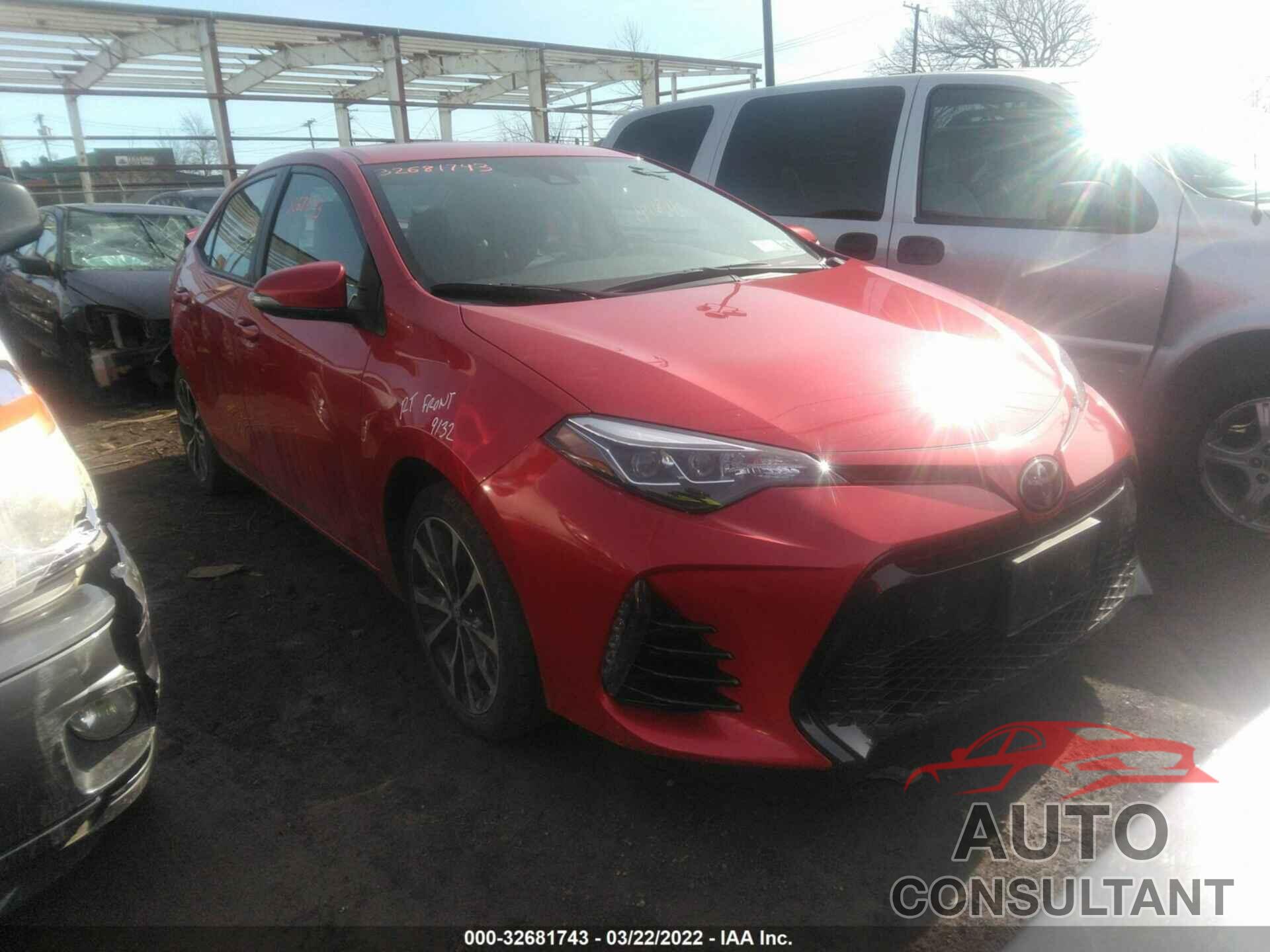 TOYOTA COROLLA 2017 - 2T1BURHE4HC771340