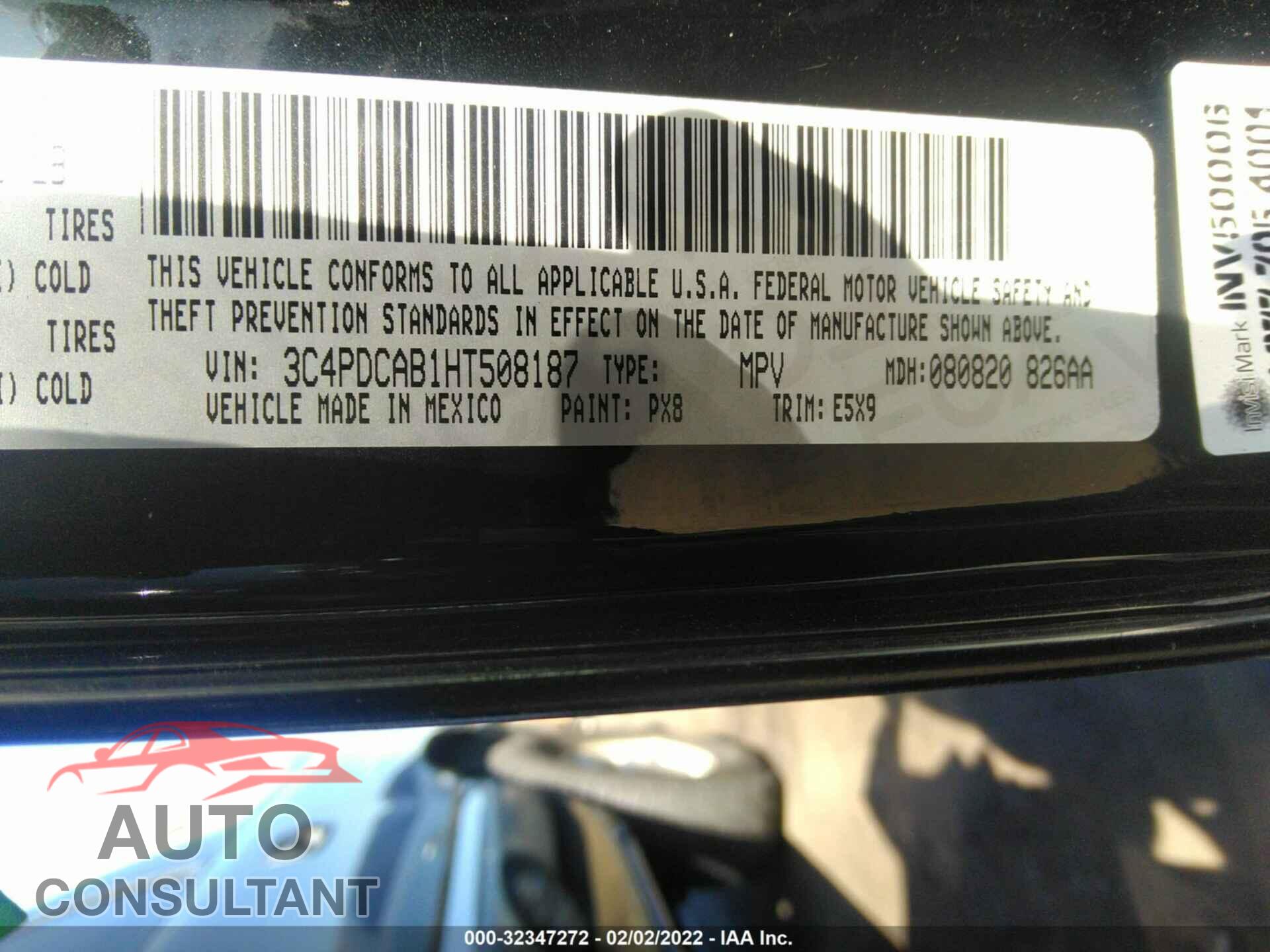 DODGE JOURNEY 2017 - 3C4PDCAB1HT508187